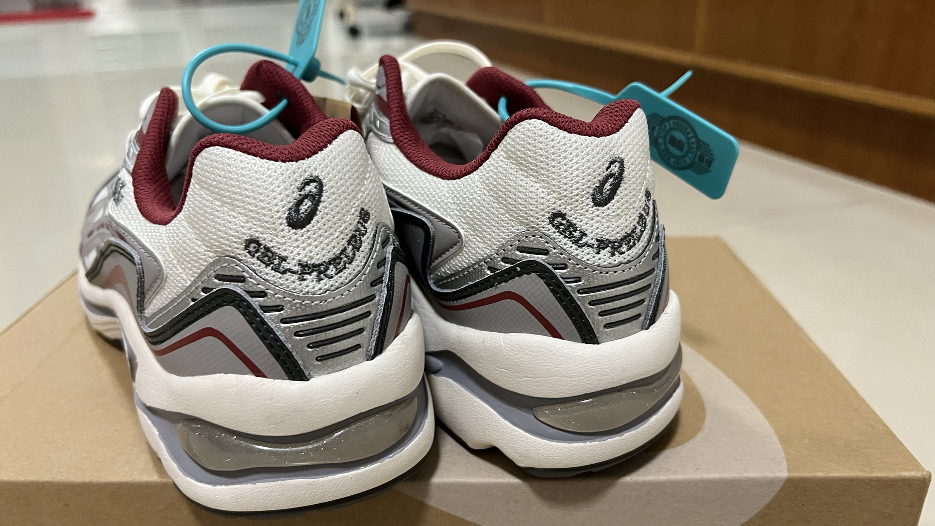 custom review-Asics Gel Preleus Low Топ Casual Унисекс Белый Серый Красный