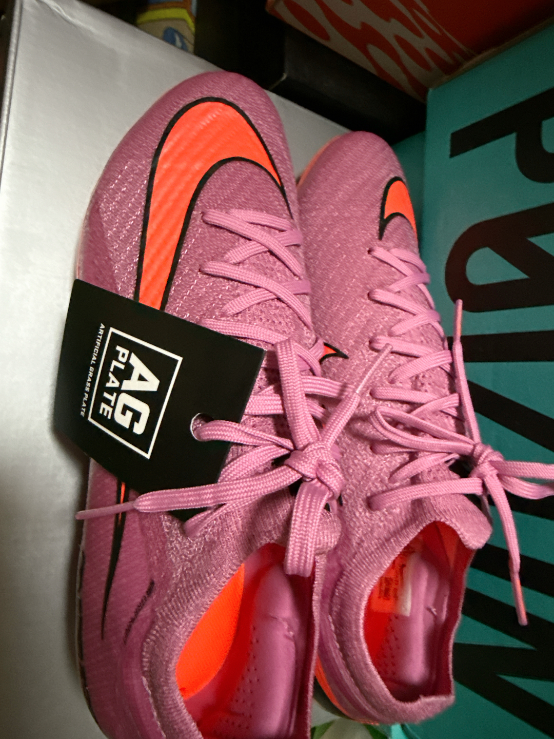 custom review-Nike Mercurial Vapor 16 Elite Искусственный шипы Поддержка Футбольные бутсы Унисекс Красный