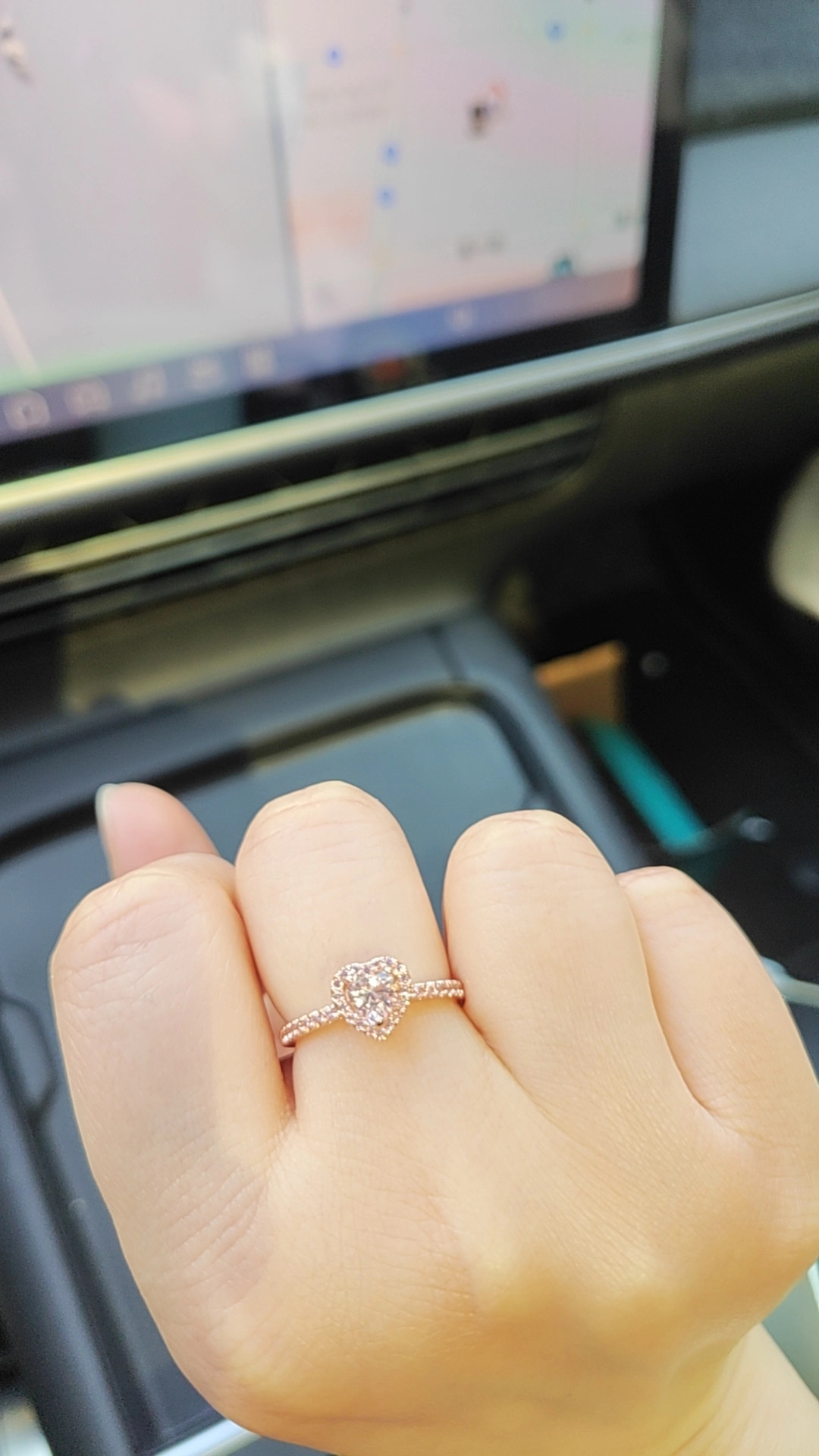 custom review-Pandora Кольца из синтетического кубического циркония Женские Розовые