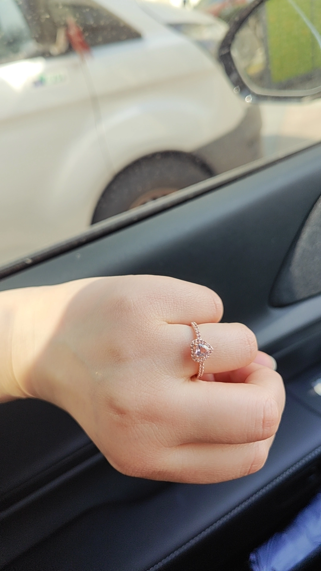 custom review-Pandora Кольца из синтетического кубического циркония Женские Розовые