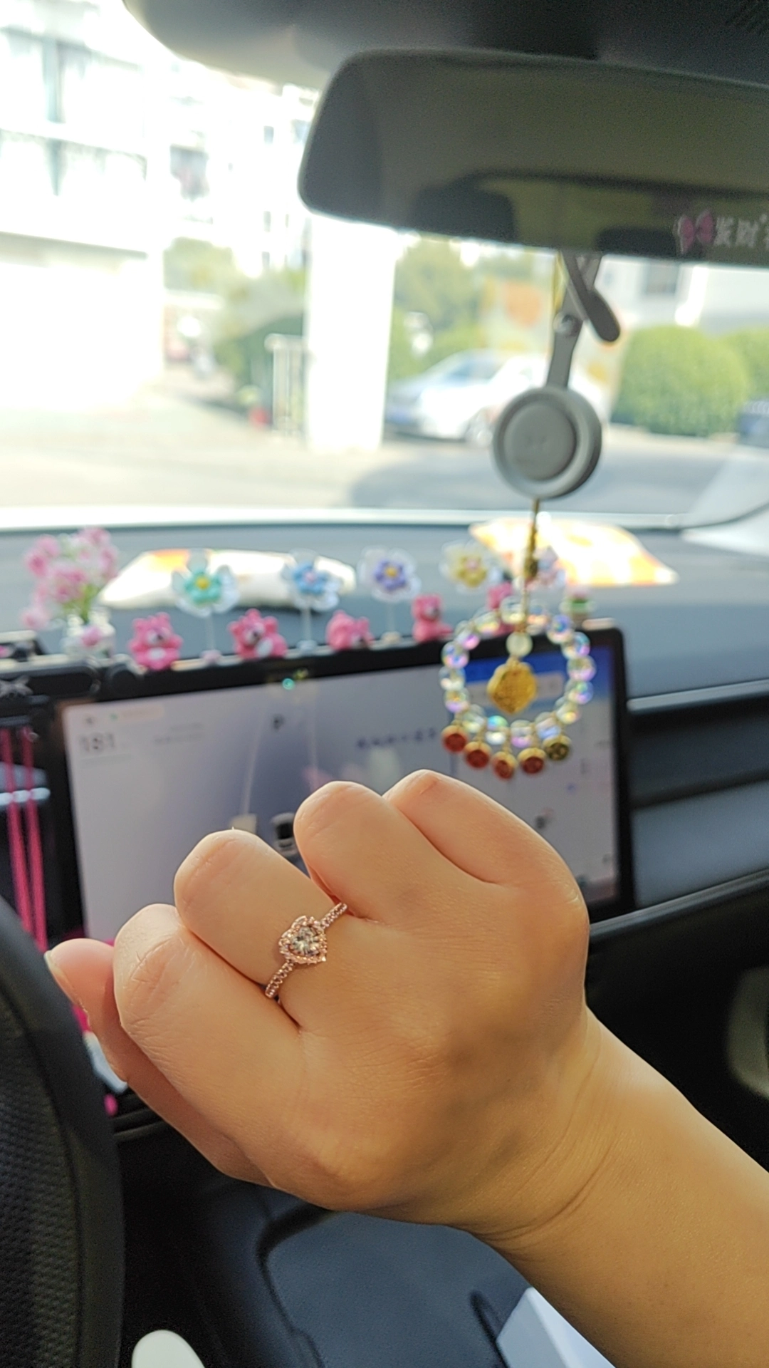 custom review-Pandora Кольца из синтетического кубического циркония Женские Розовые