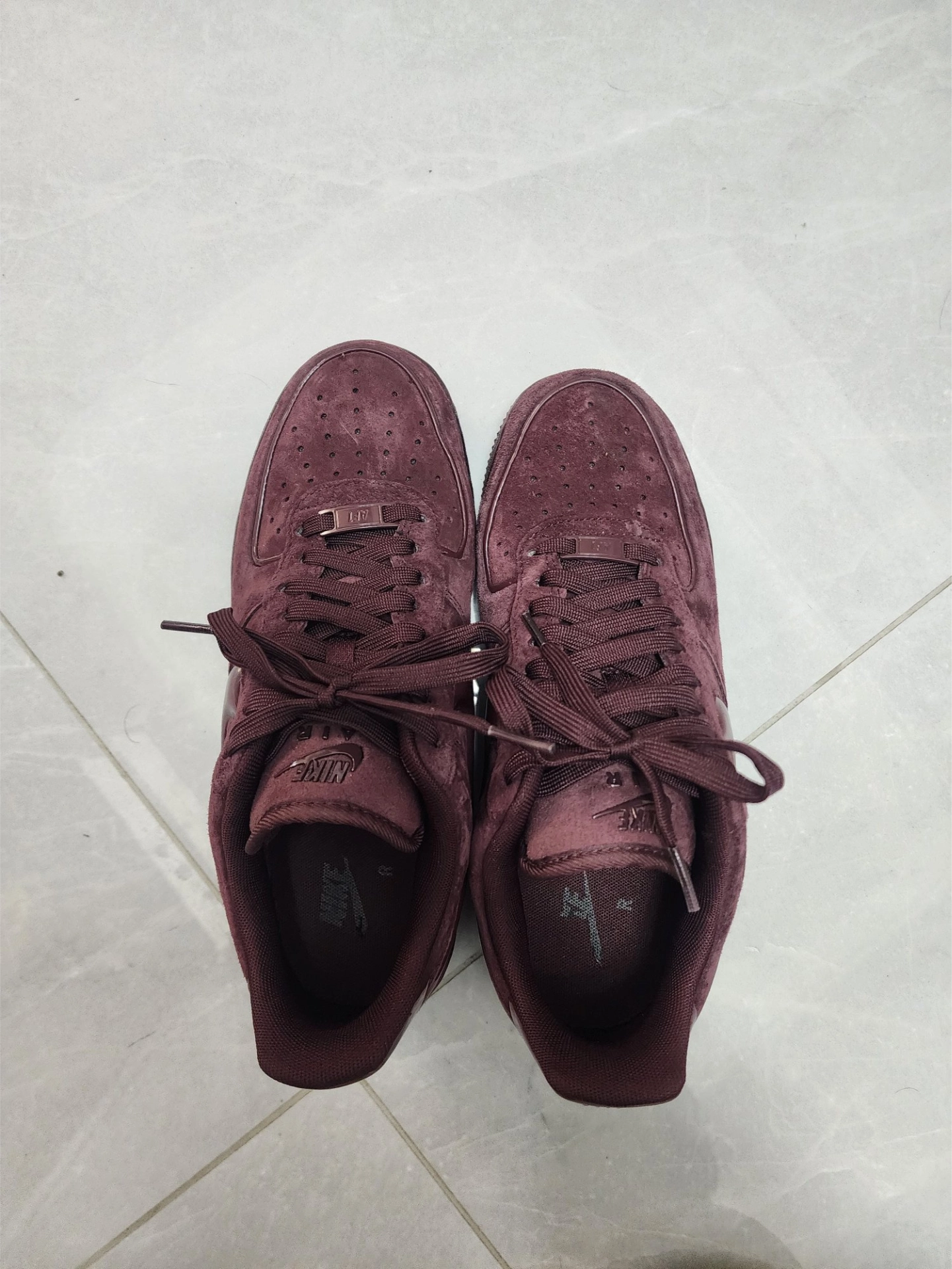 custom review-Nike Air Force 1 Low Топ Скейтборд Кроссовки Женские Красные