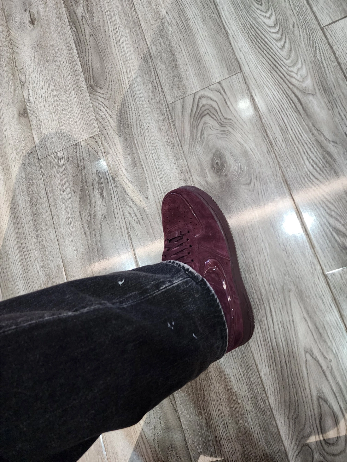 custom review-Nike Air Force 1 Low Топ Скейтборд Кроссовки Женские Красные