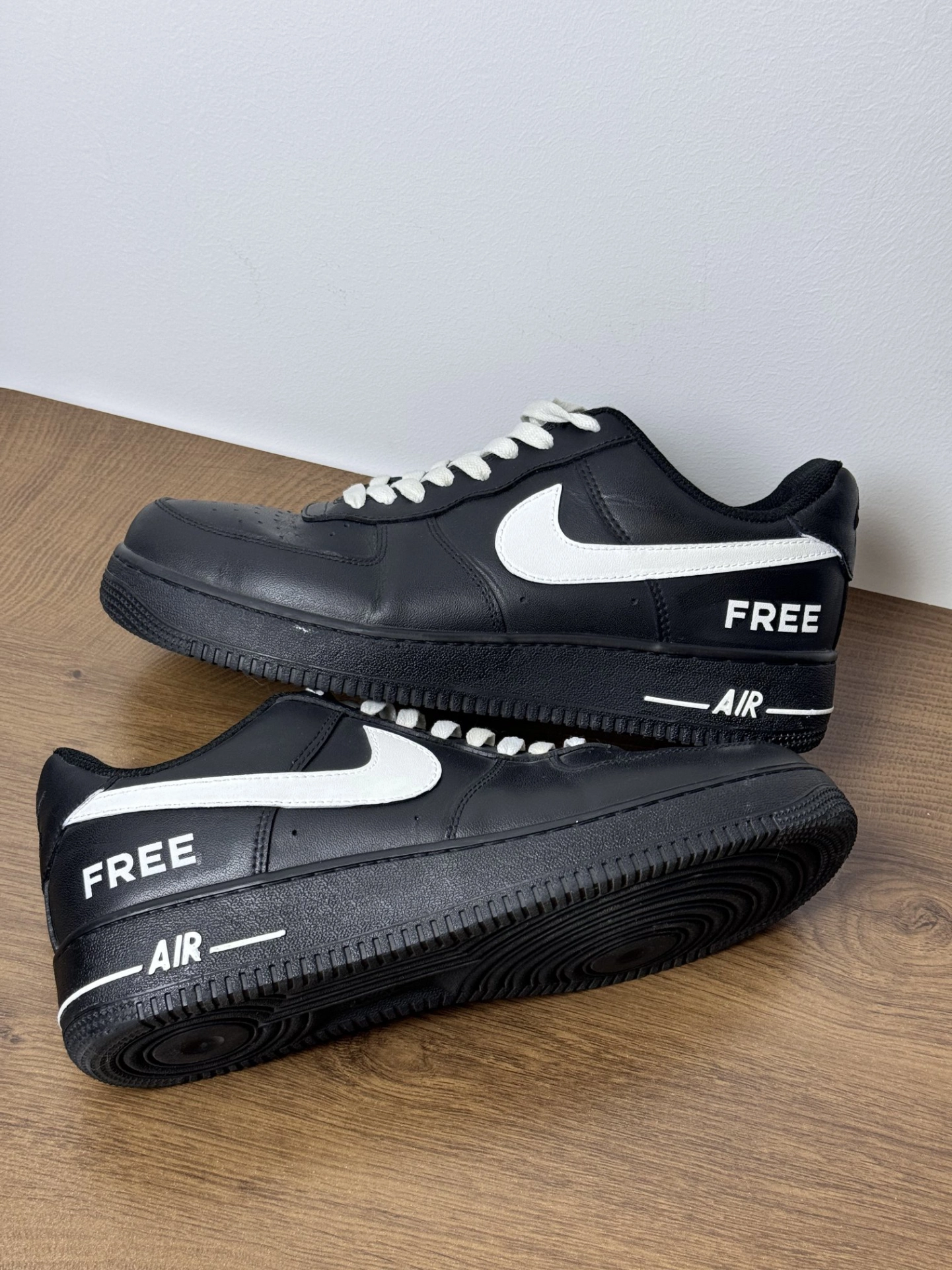 空军一号黑白配色 #空军一号定制款 #空军一号nike黑武士 #鞋子定制