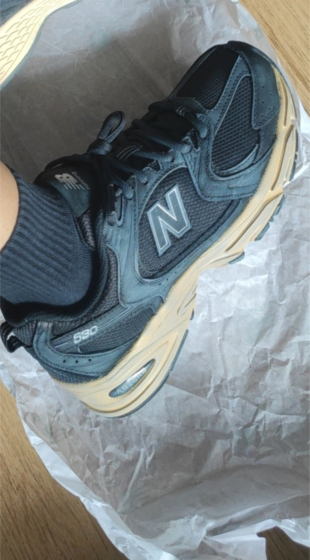 custom review-New Balance NB 530 Low Топ Беговые кроссовки Унисекс Черный