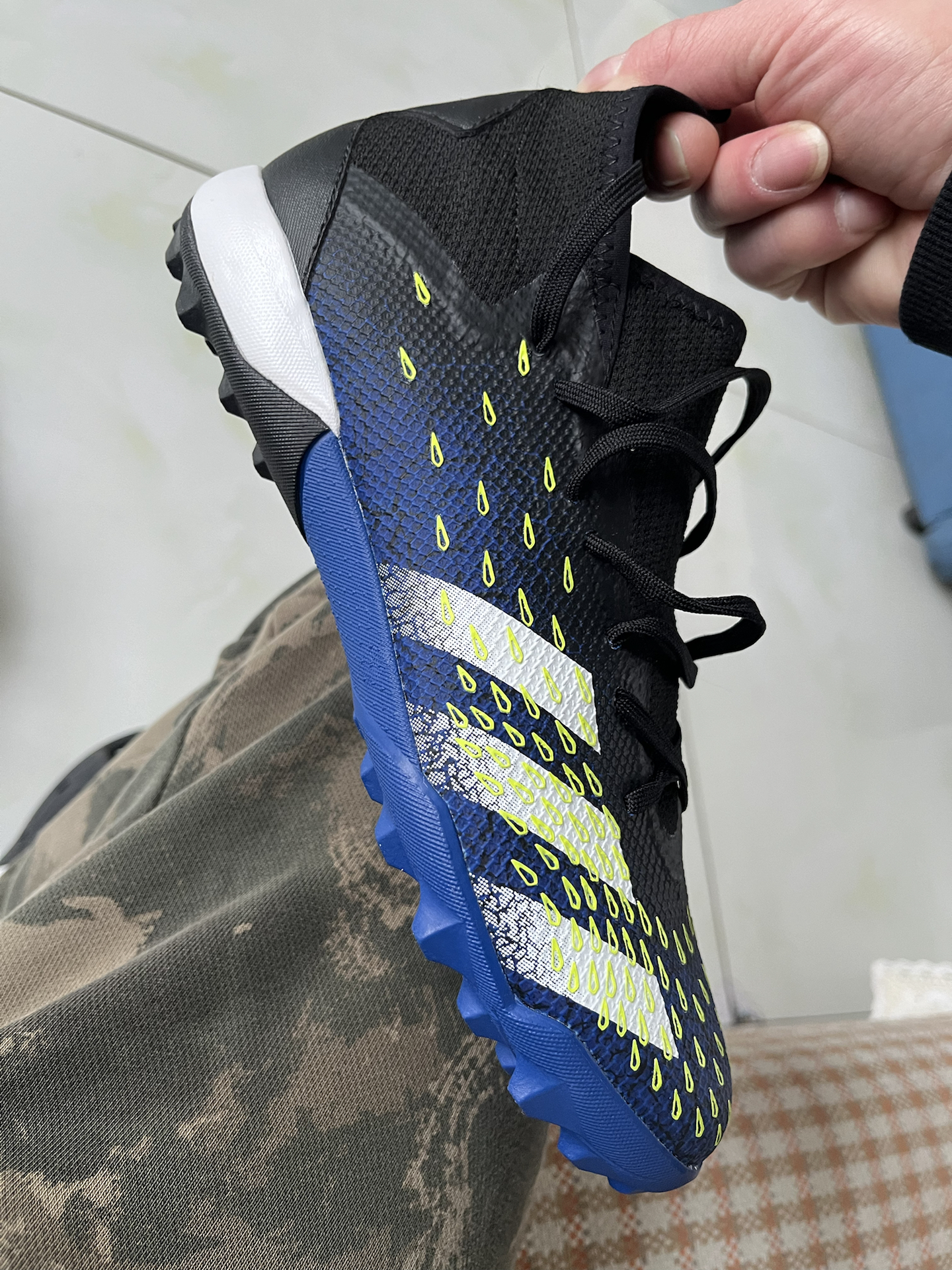 custom review-Adidas Predator Freak .3 TF Шипы Твердый Грунт Искусственные Шипы Ткань Футбольные Бутсы Мужские