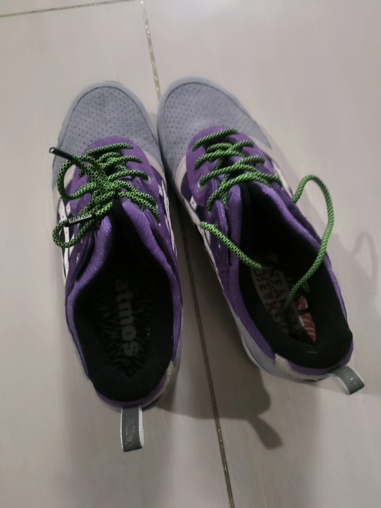 custom review-СНИКЕР Freaker x Atmos x Asics Gel Lyte 3 OG 'Alley Кошки' Низкий Топ Casual Унисекс Серый Фиолетовый