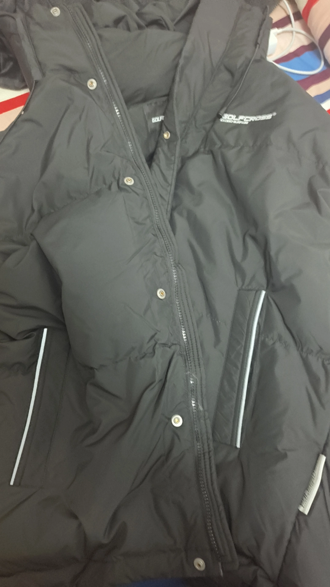 custom review-GOLFCROSS Пуховик Куртка Унисекс Белый Черный