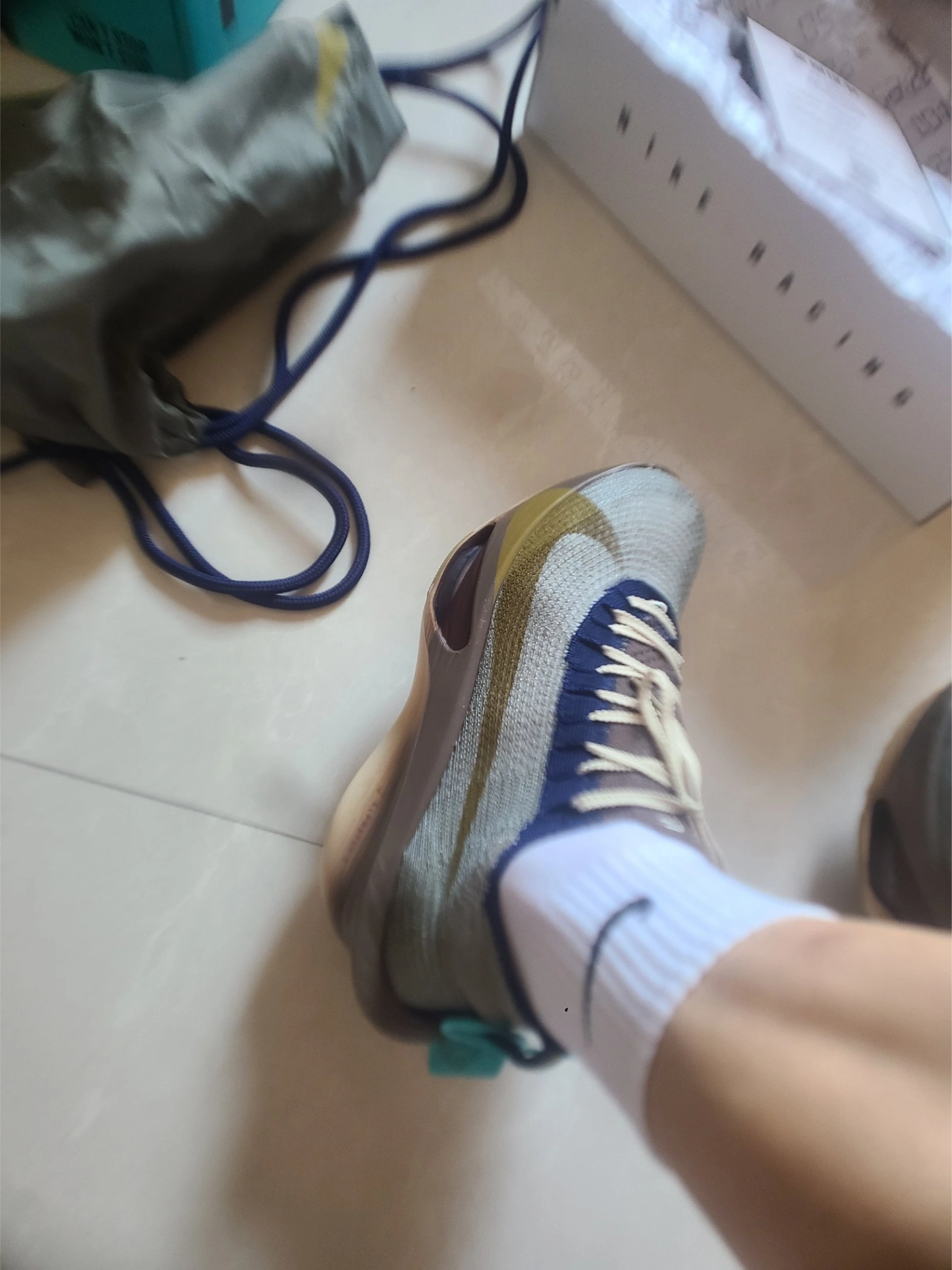 custom review-Nike Alphafly 3 Premium Амортизация Поддержка Низкий Топ Беговые кроссовки Мужской Синий Серый Светлый Хаки Коричневый