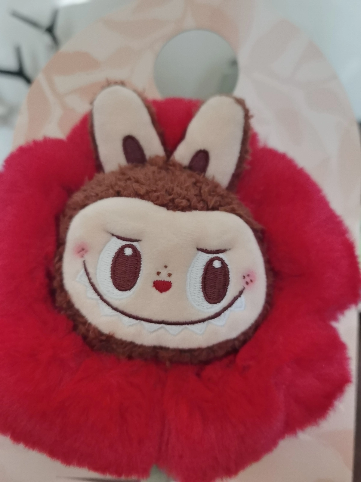 custom review-POP MART LABUBU Flower Fairy Цветочный Букет Красная Плюшевая Кукла 30см