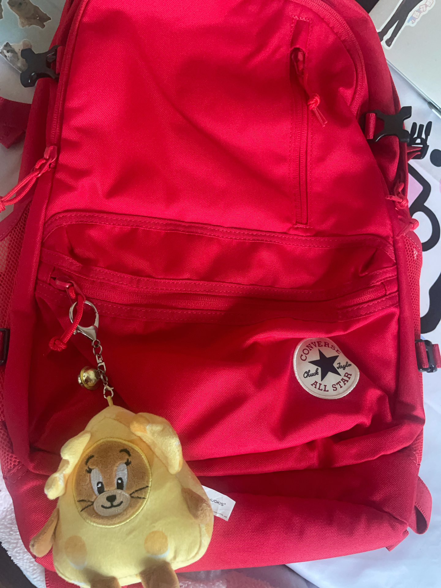 custom review-Конверс Полиэстер Рюкзак Стандартный (Standard) Унисекс Красный