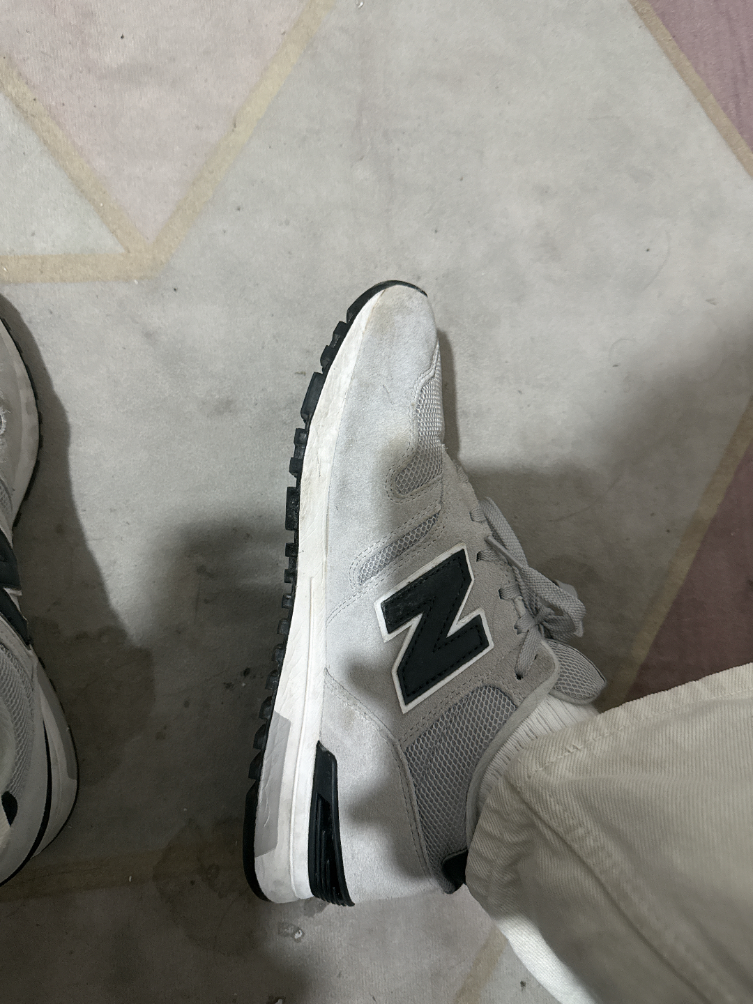 custom review-New Balance NB 565 Устойчивый к истиранию Дышащий MID Топ Повседневная Беговая Обувь Унисекс Серый Белый Черный D Ширина Корпуса