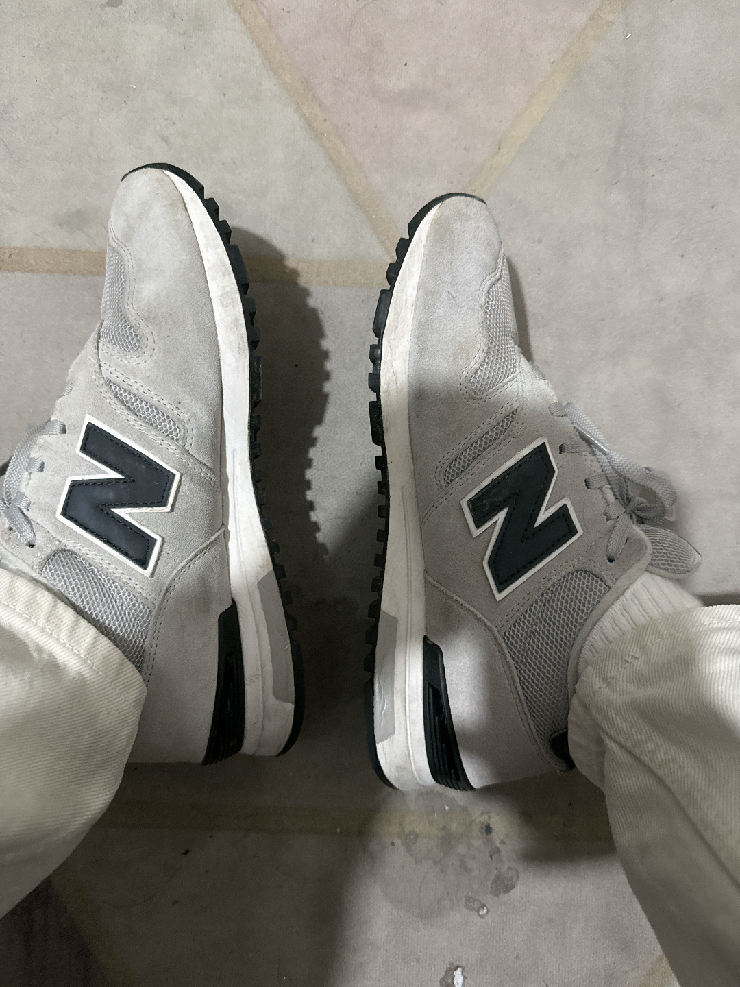 custom review-New Balance NB 565 Устойчивый к истиранию Дышащий MID Топ Повседневная Беговая Обувь Унисекс Серый Белый Черный D Ширина Корпуса