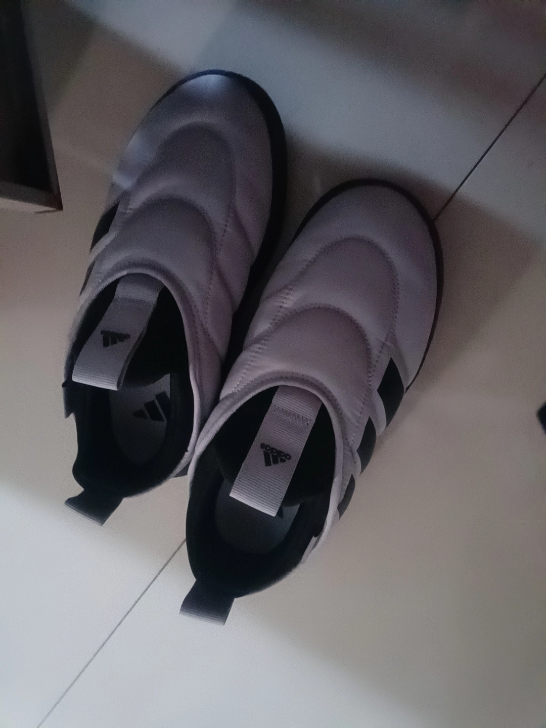 custom review-Adidas Adipuff Slip Resistant Abrasion Resistant Низкий Топ Casual Унисекс Серый Черный