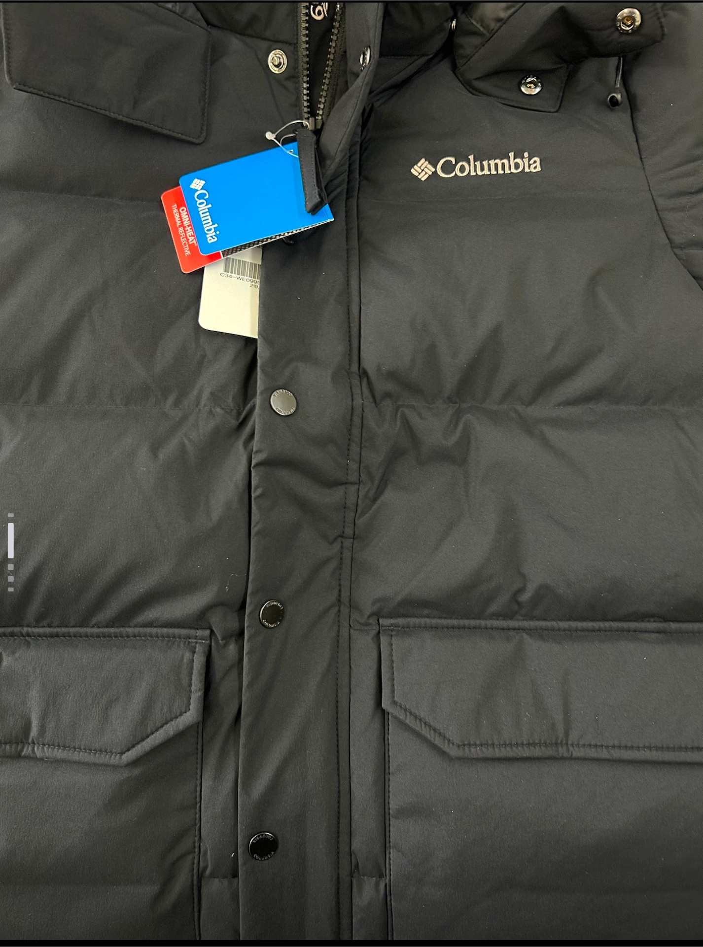 custom review-Columbia Мужской пуховик черного цвета