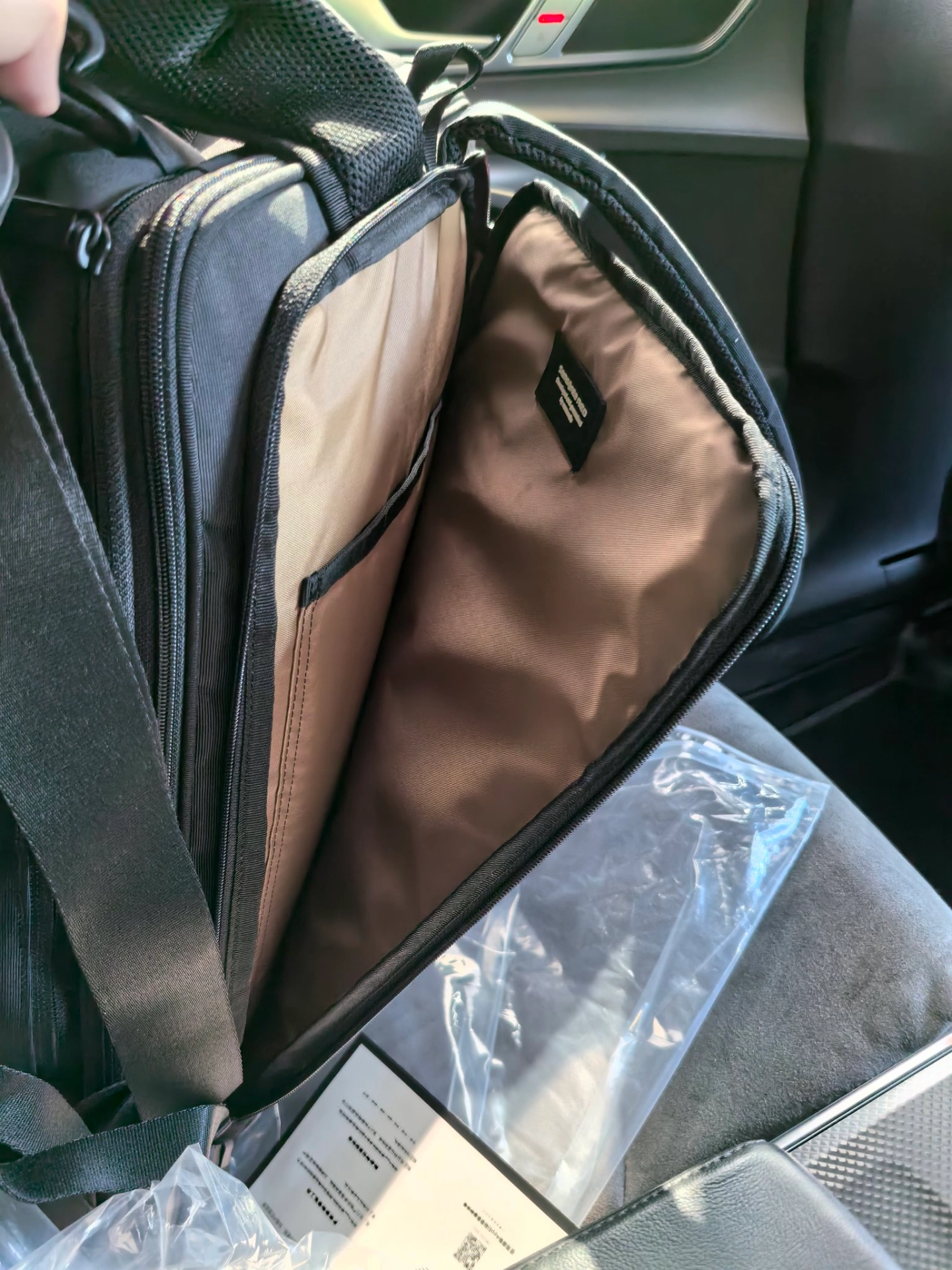 custom review-SAMSONITE Ткань Переработанный нейлон Сумка для путешествий Рюкзак Большой Мужской Черный