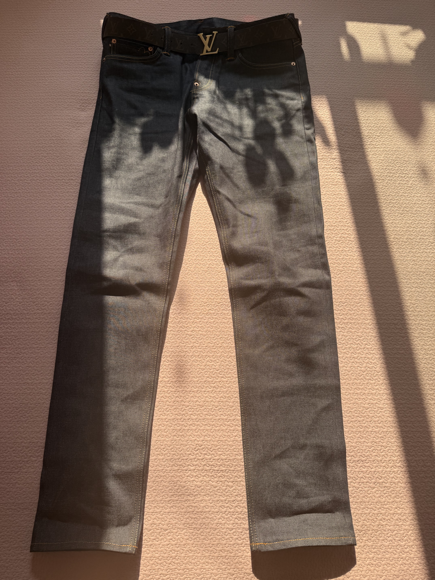 custom review-EVISU Джинсовый Синий Мужские Джинсы