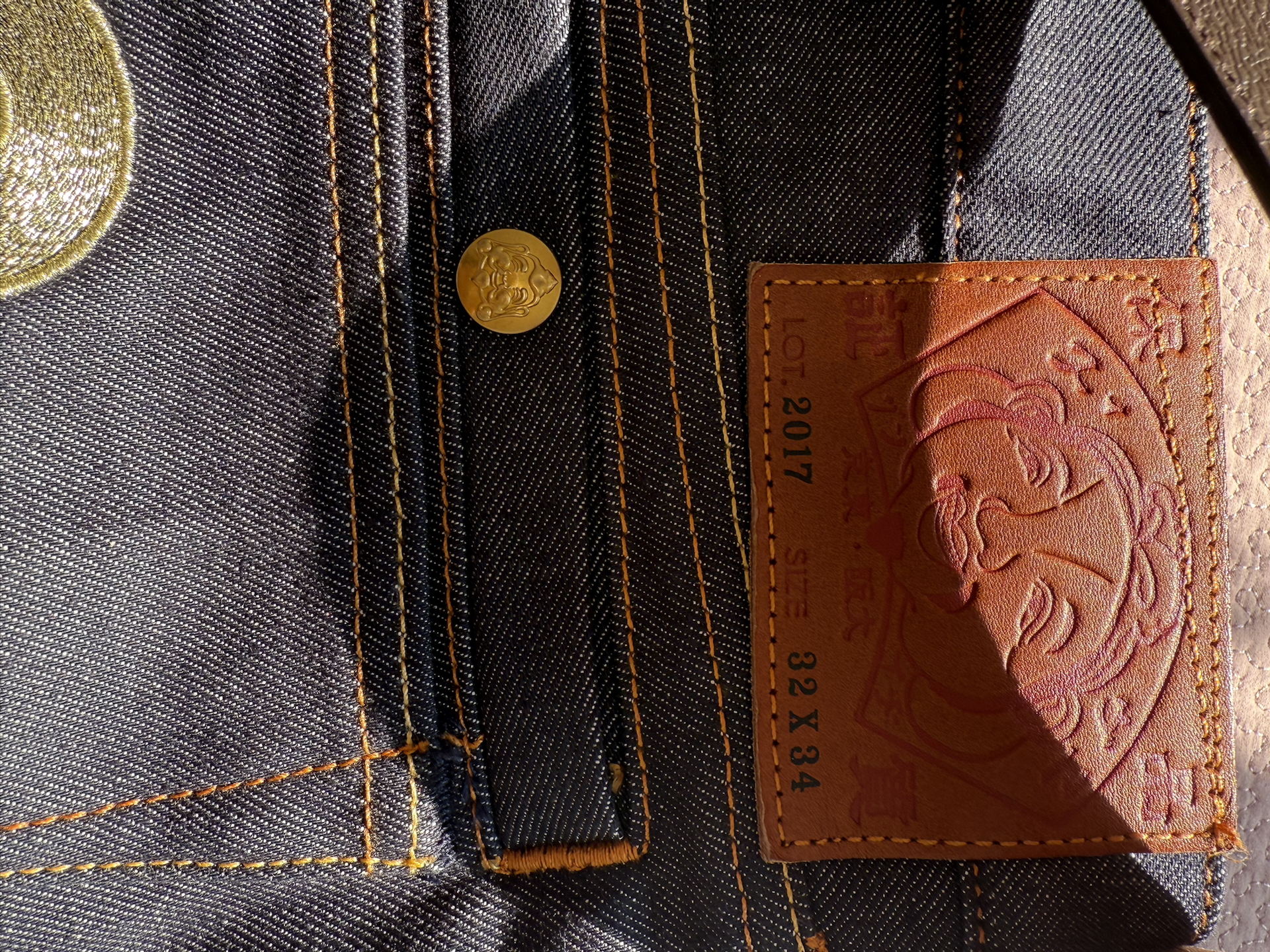 custom review-EVISU Джинсовый Синий Мужские Джинсы