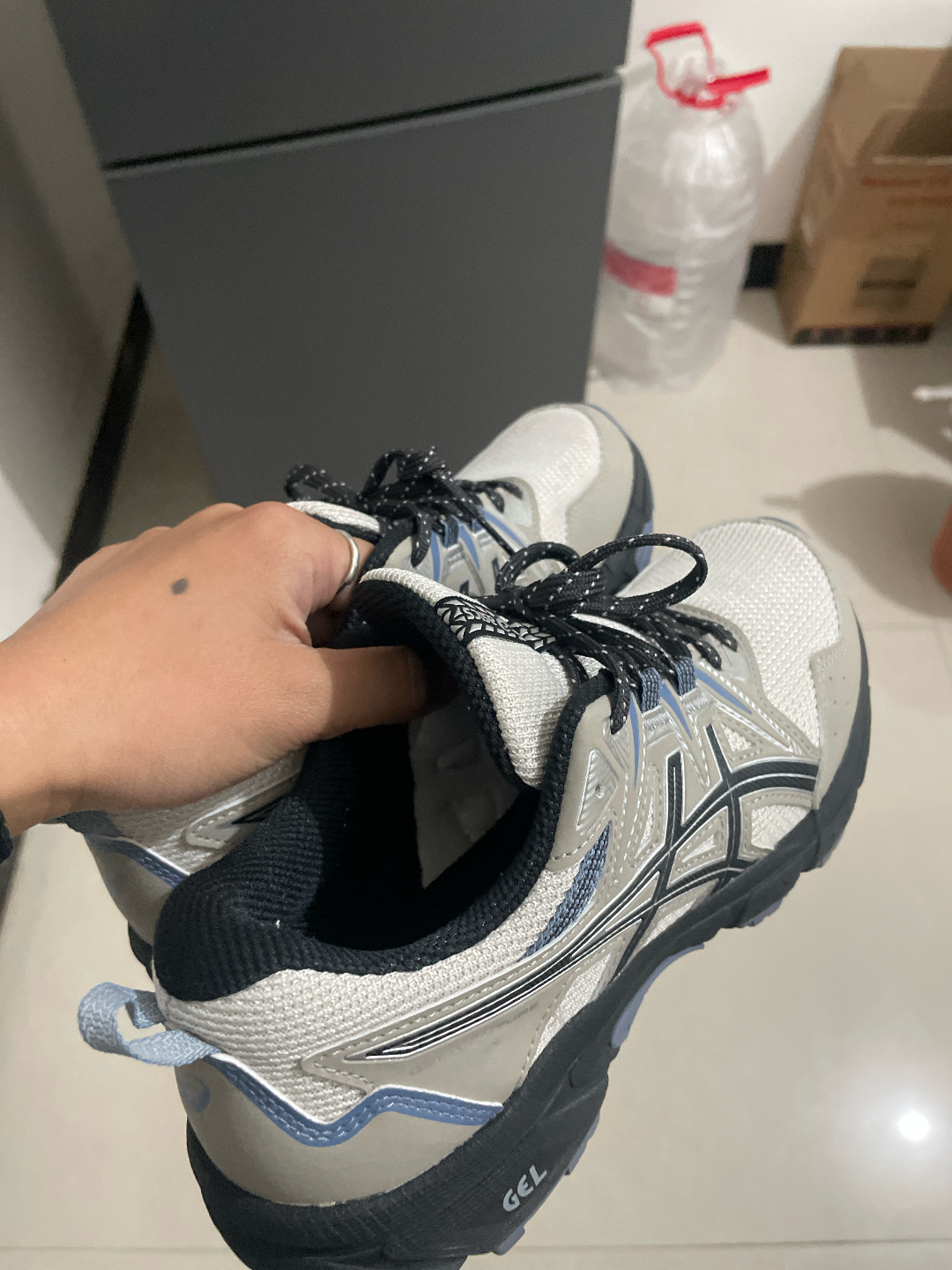 custom review-Asics Gel Venture 8 Текстиль Синтетическая кожа Устойчивый к истиранию Дышащий верх Низкий профиль