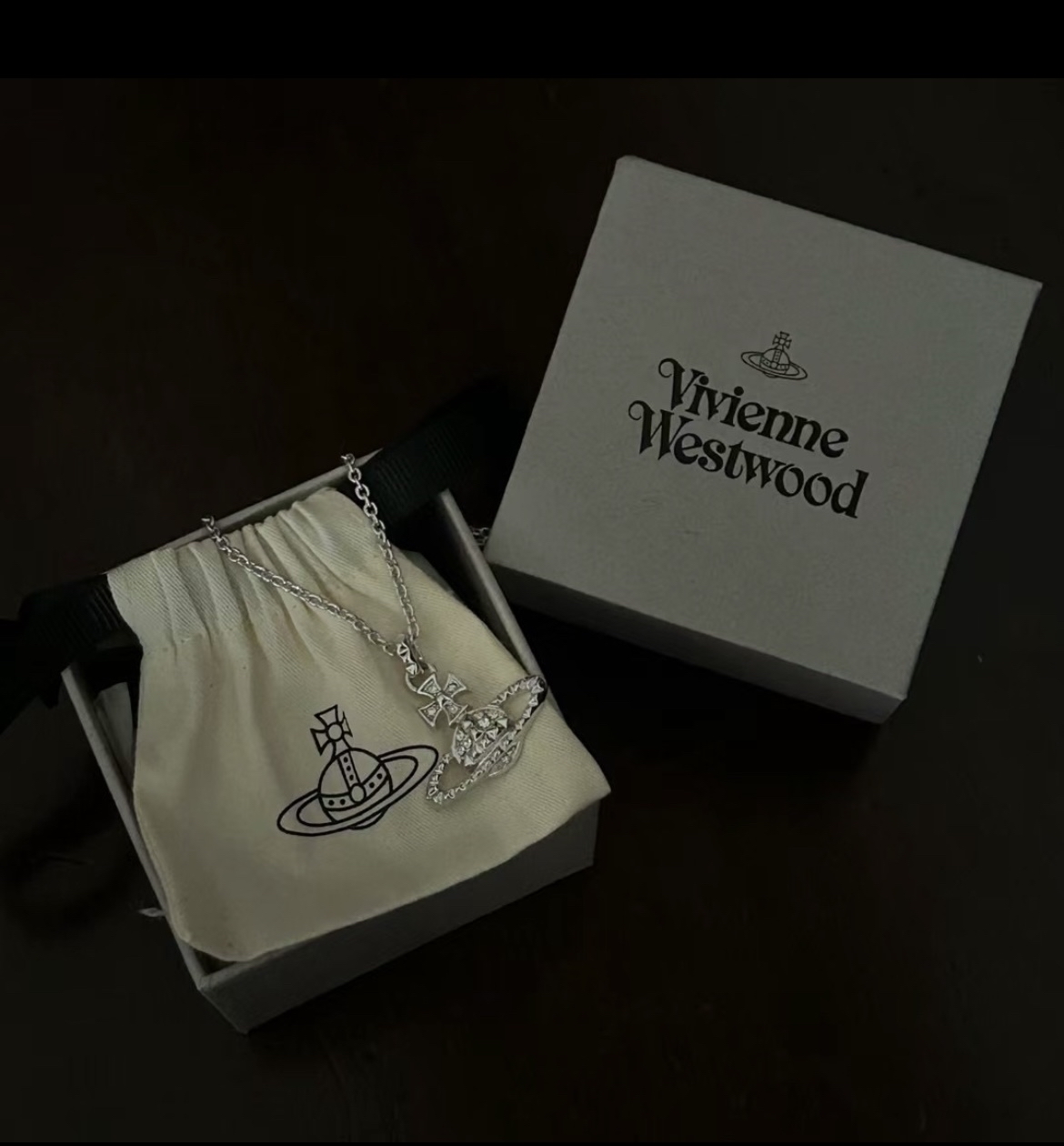 custom review-Vivienne Westwood Латунные Кристальные Ожерелья Женские Серебряные