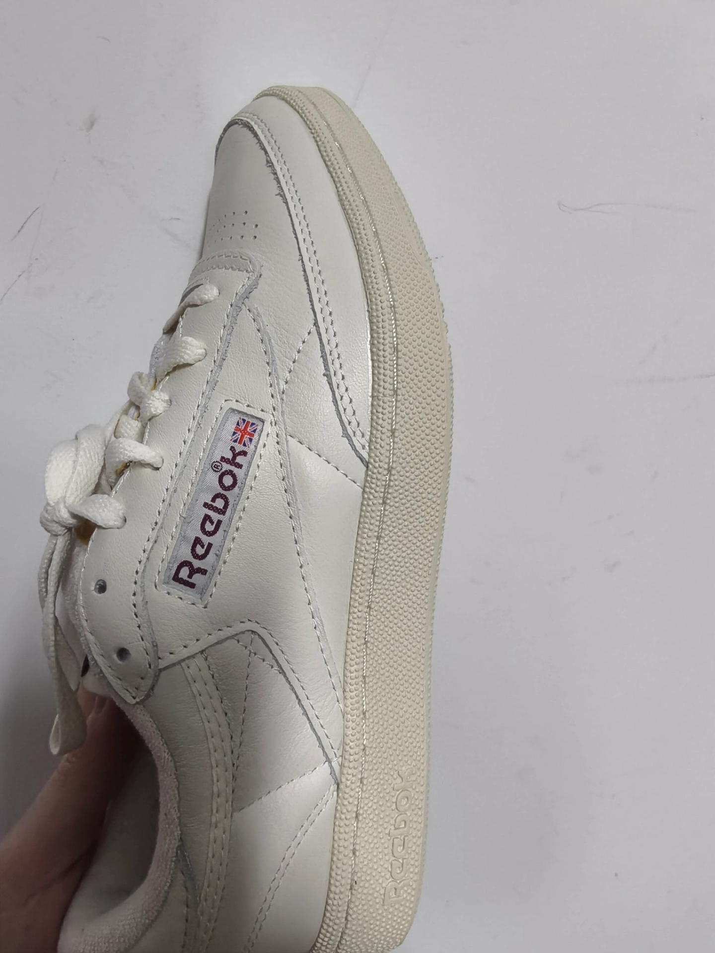 custom review-Reebok CLUB C 85 VINTAGE Устойчивые к истиранию низкие скейтборд-кроссовки унисекс бежевые