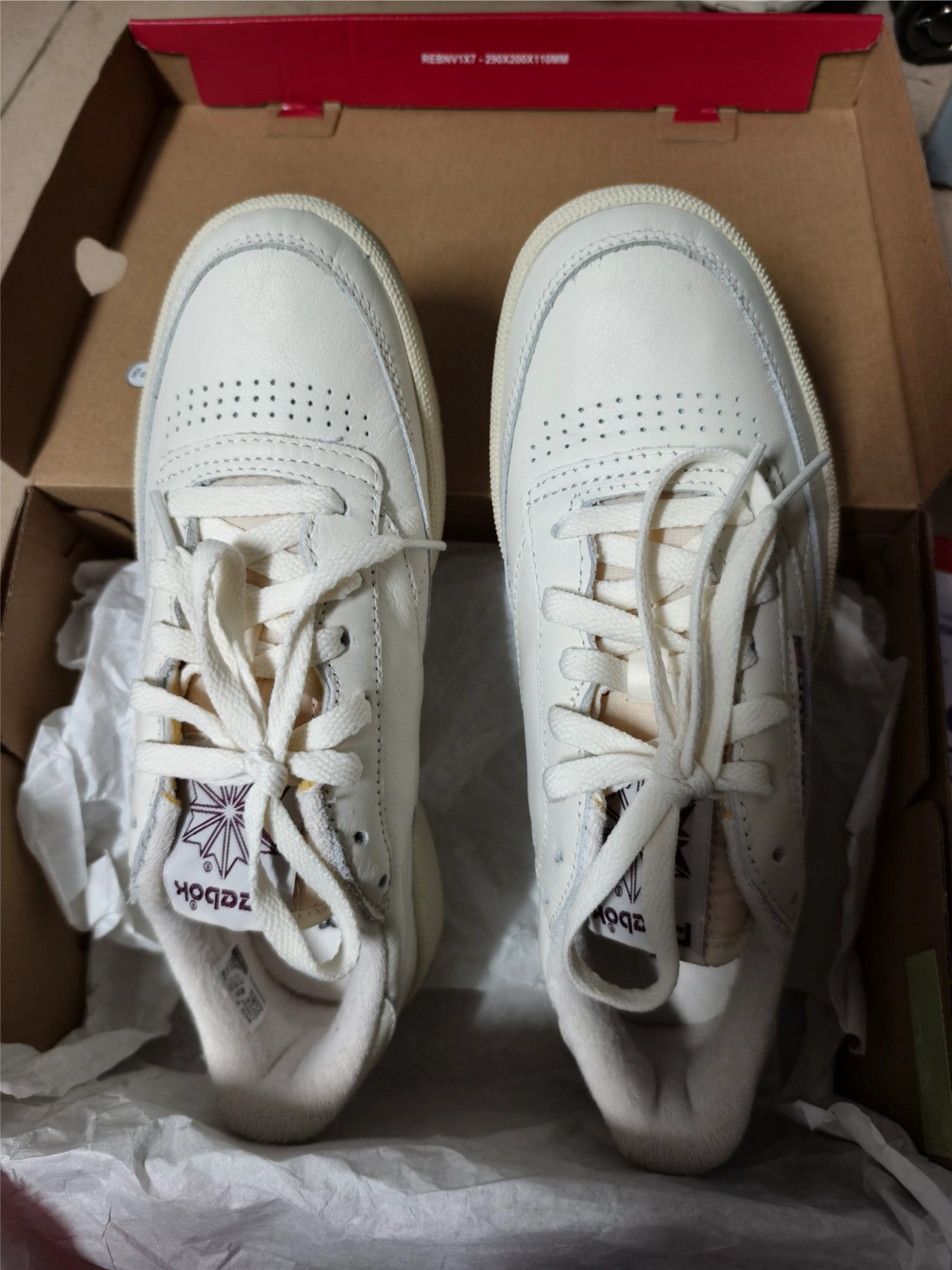 custom review-Reebok CLUB C 85 VINTAGE Устойчивые к истиранию низкие скейтборд-кроссовки унисекс бежевые