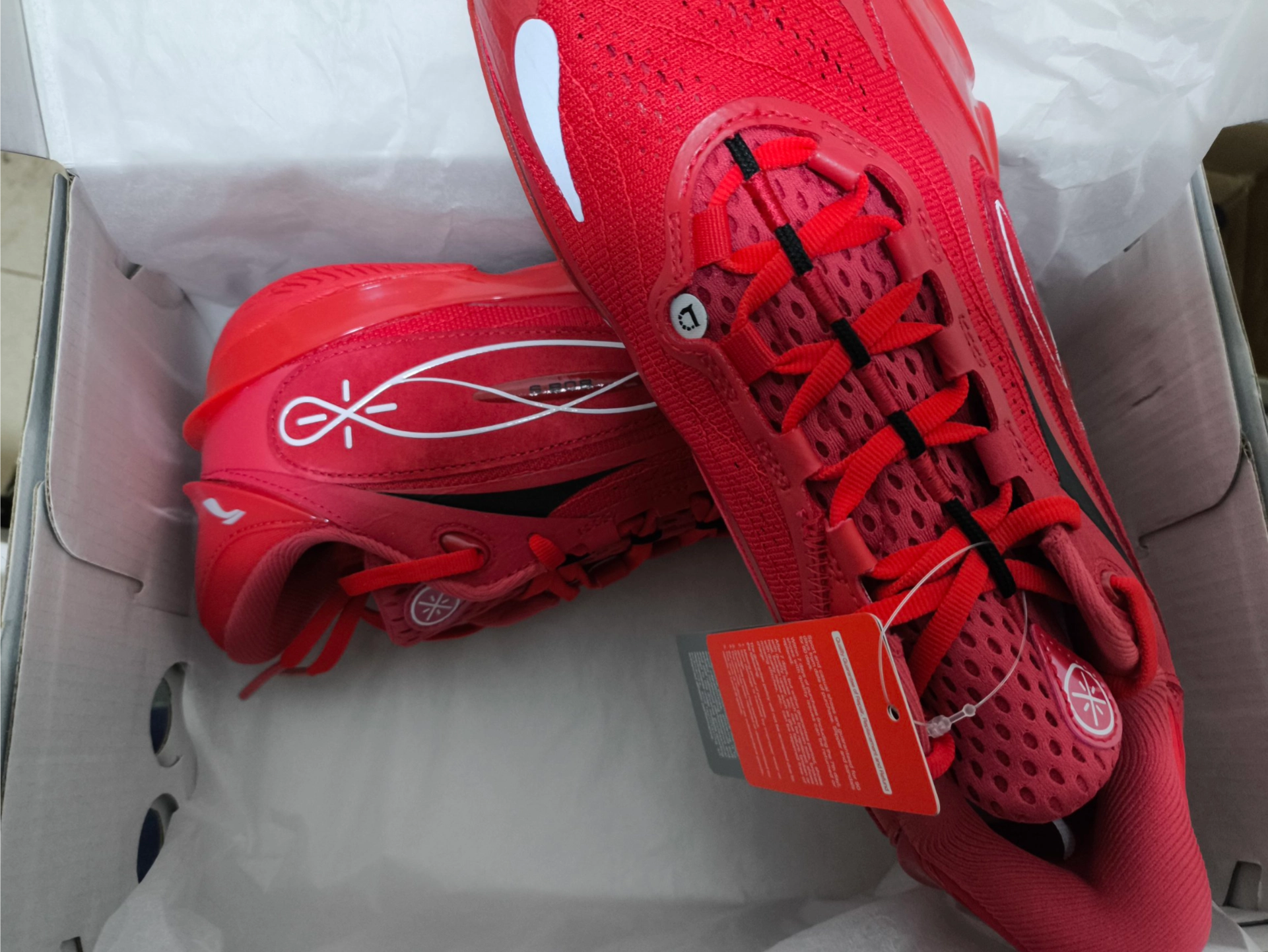 custom review-LINING Wade 808 5 ULTRA Баскетбольные кроссовки Низкий топ Слава Красный Мужской