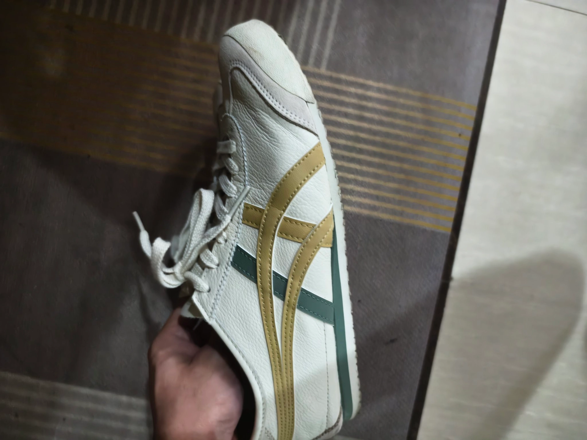 custom review-Onitsuka Tiger MEXICO 66 Устойчивая к истиранию Низкая Повседневная Обувь Унисекс Экрю Желтый