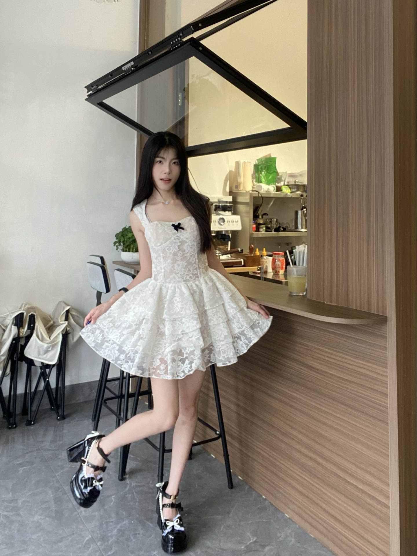 custom review-YANGNIANHUA Туфли Мэри Джейн с грубым каблуком 6 см женские