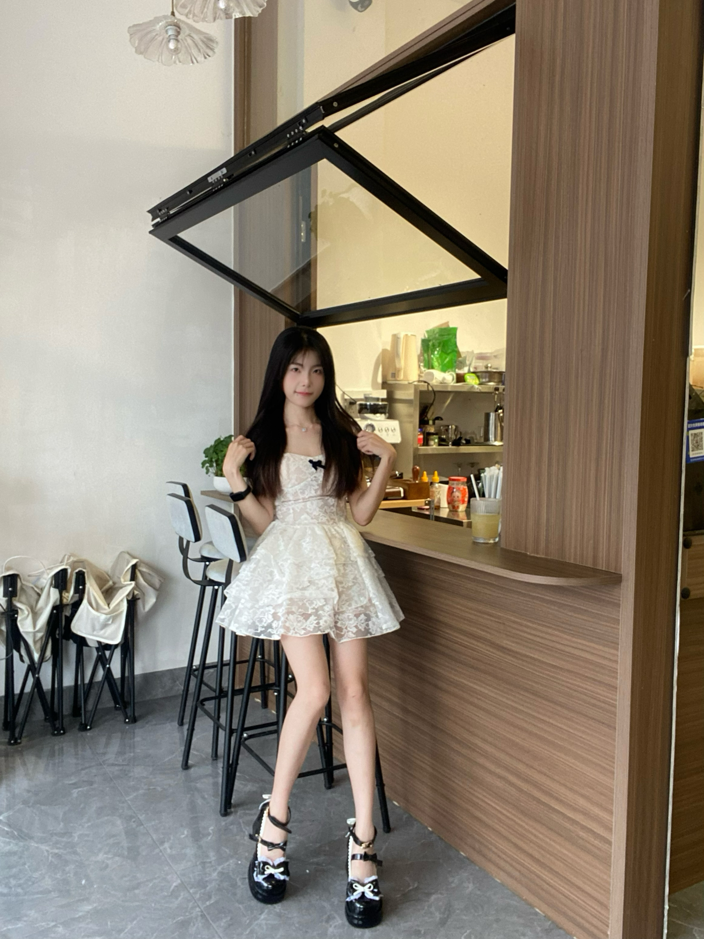 custom review-YANGNIANHUA Туфли Мэри Джейн с грубым каблуком 6 см женские