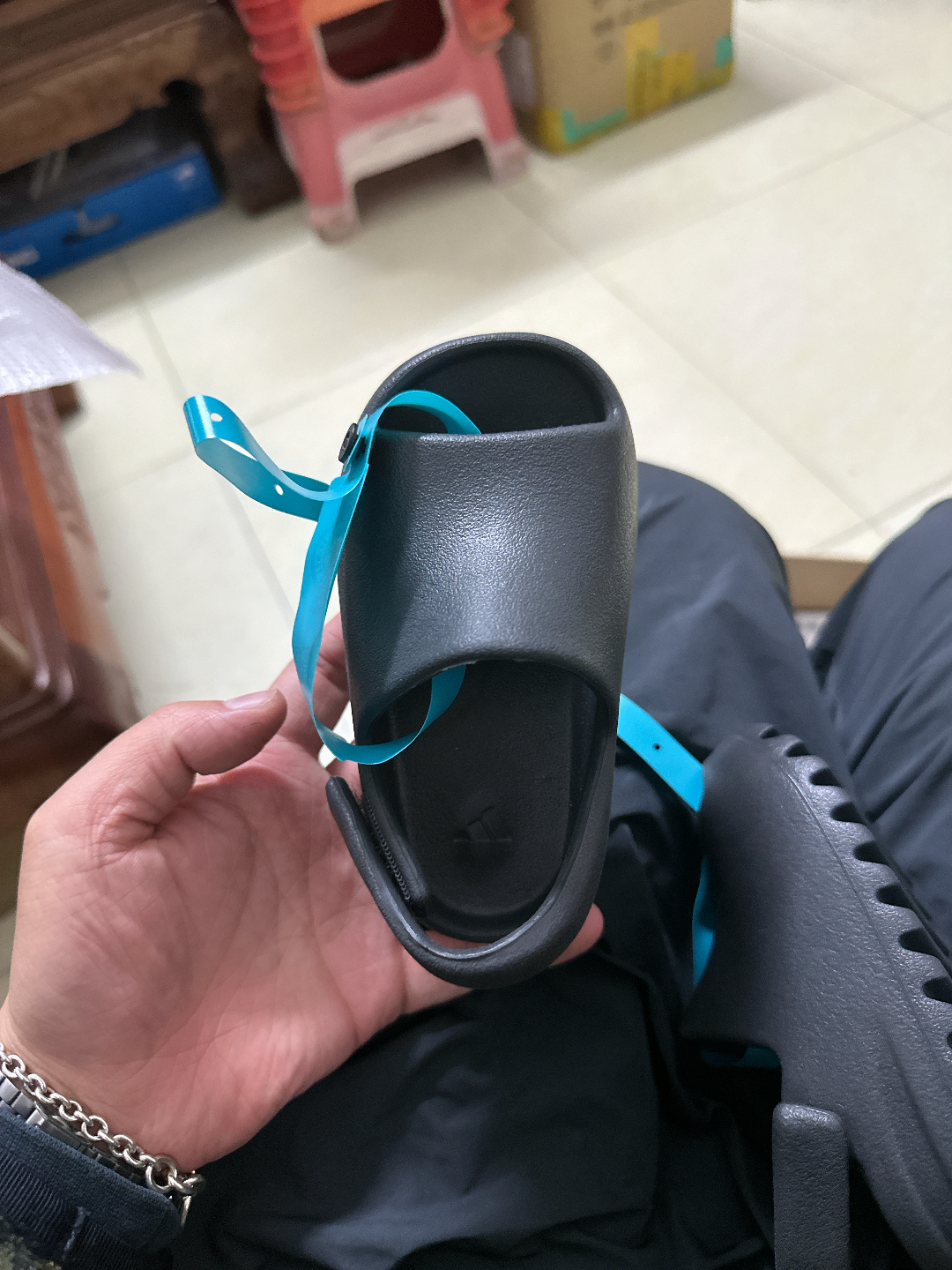 custom review-Adidas Originals Yeezy Slide Черный агат 'Оникс' Противоскользящий Anti KICK Низкий Топ Обувь для малышей Infant и Toddler