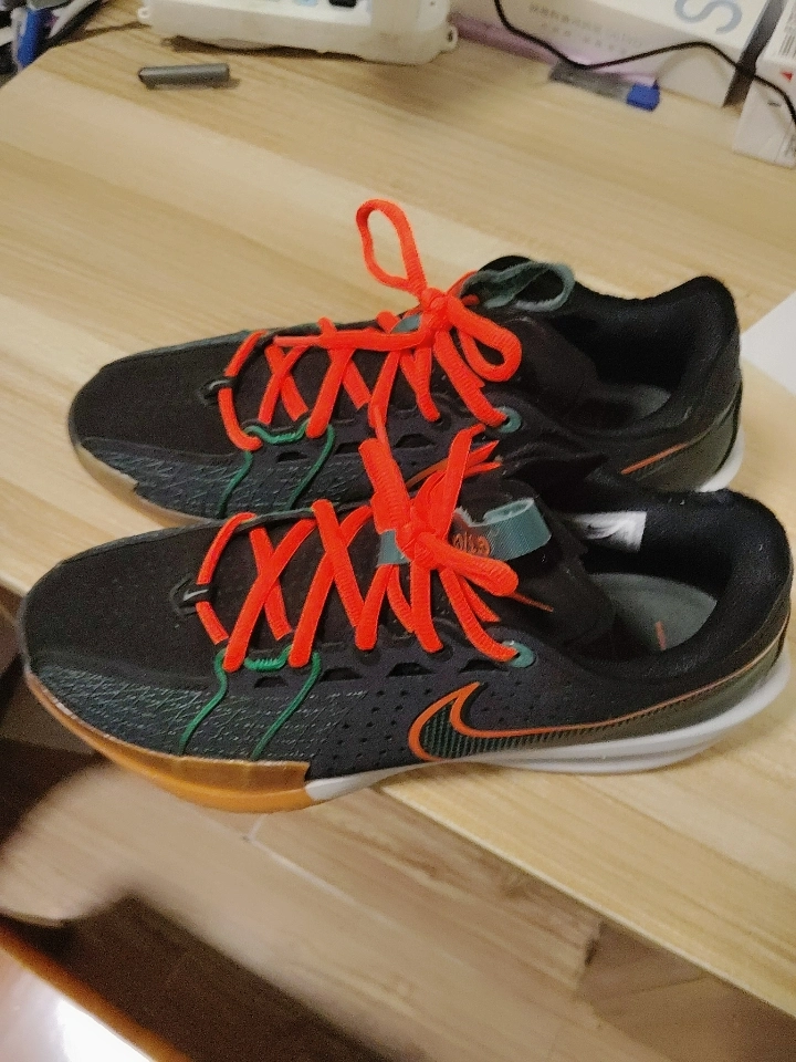 custom review-Nike Air Zoom G.T. Cut 3 Low Топ Баскетбольные кроссовки Унисекс Черный Оранжевый Зеленый