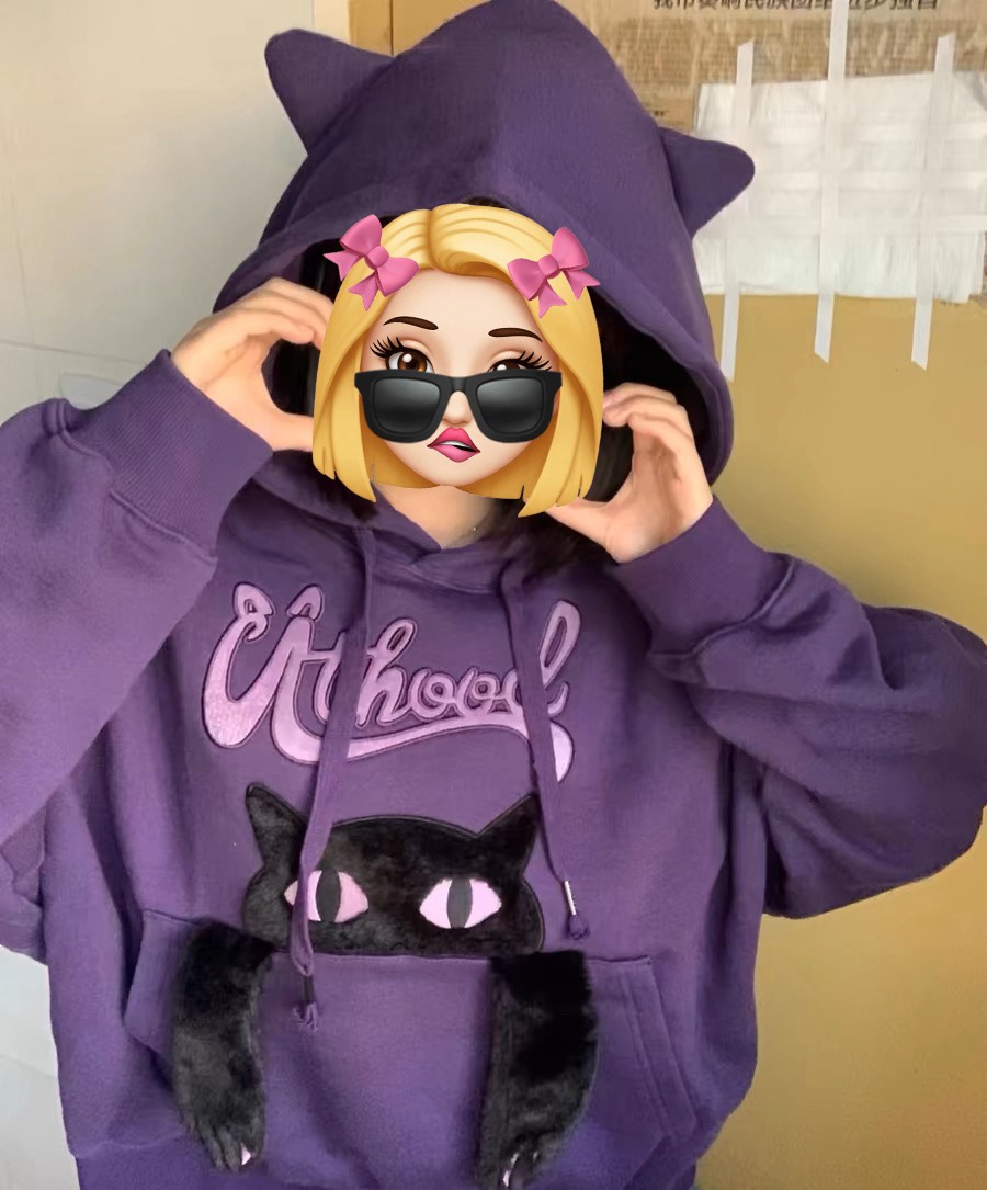 custom review-Guuka 23AW Свитшот Унисекс Фиолетовый