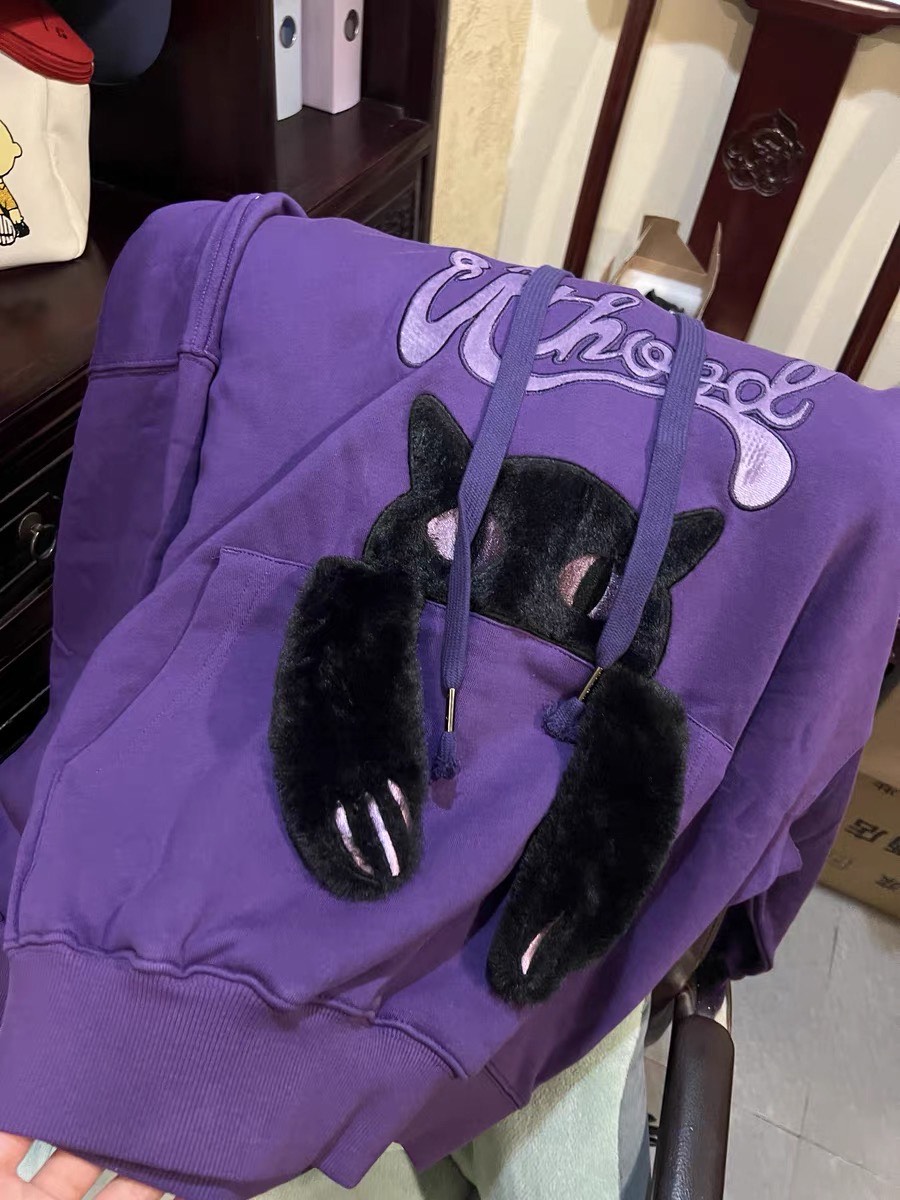 custom review-Guuka 23AW Свитшот Унисекс Фиолетовый