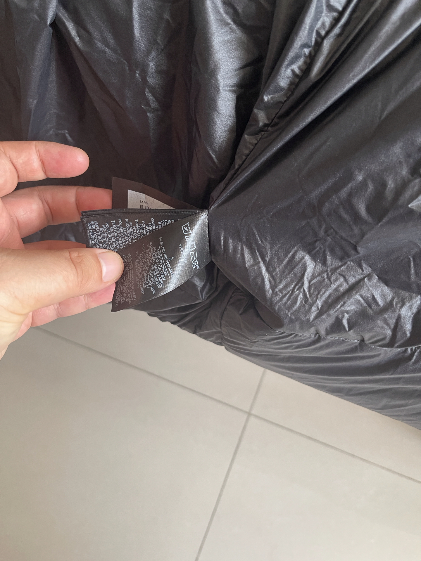 custom review-YEEZY x Gap X Balenciaga Длинный Круглый Куртка Пуховая куртка Мужской Черный