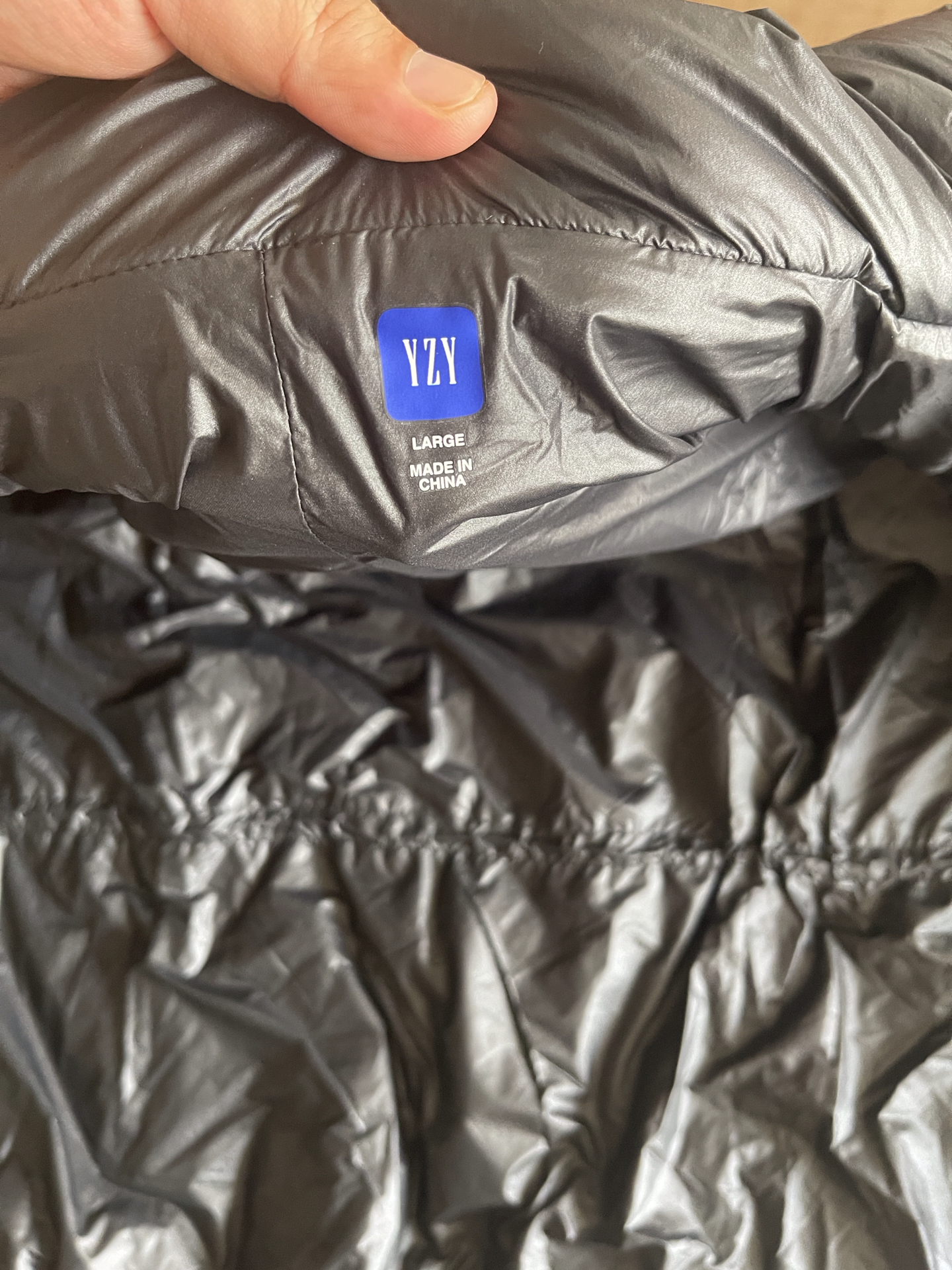 custom review-YEEZY x Gap X Balenciaga Длинный Круглый Куртка Пуховая куртка Мужской Черный