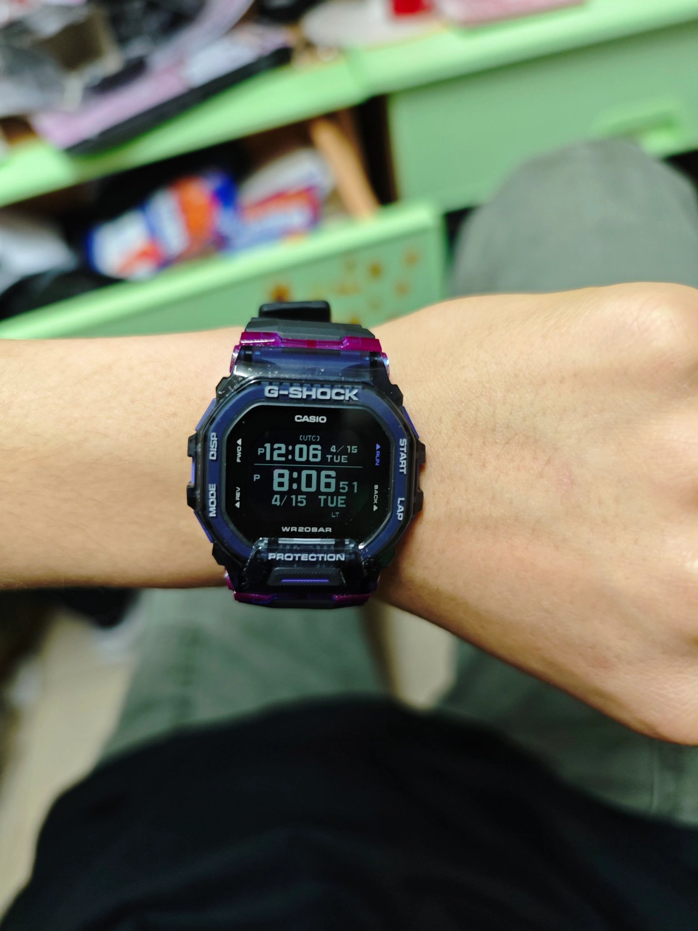 custom review-G Shock G Shock G Squad Кварцевый механизм Смольный ремешок Часы Мужские Черный циферблат