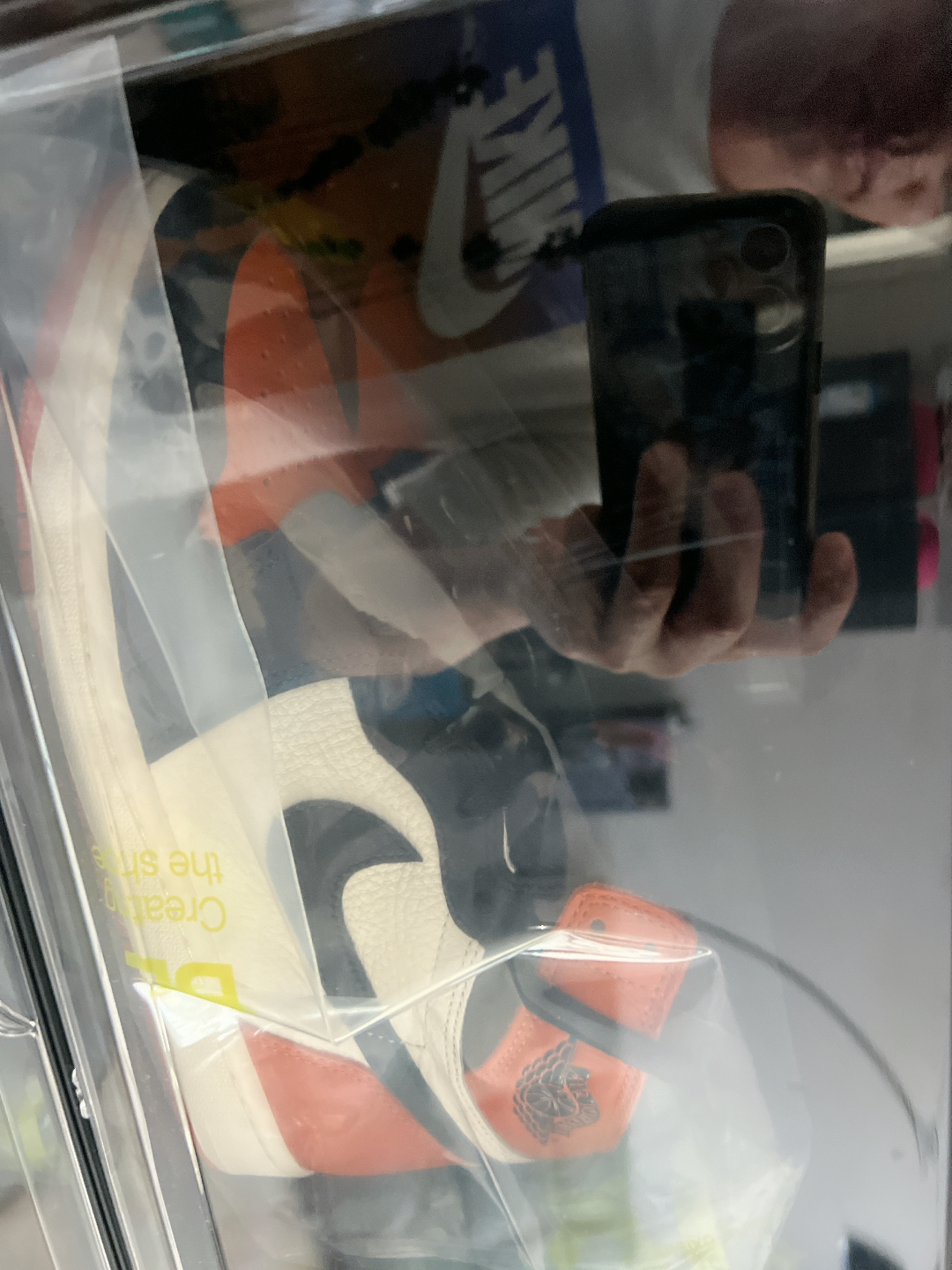 custom review-Jordan Air Jordan 1 Slip-resistant Abrasion-resistant High Top Vintage Basketball Shoes Unisex White Black Orange Джордан Эйр Джордан 1 Противоскользящий Устойчивый к износу Высокий Топ Винтажные Баскетбольные Кроссовки Унисекс Белый Черный Оранжевый