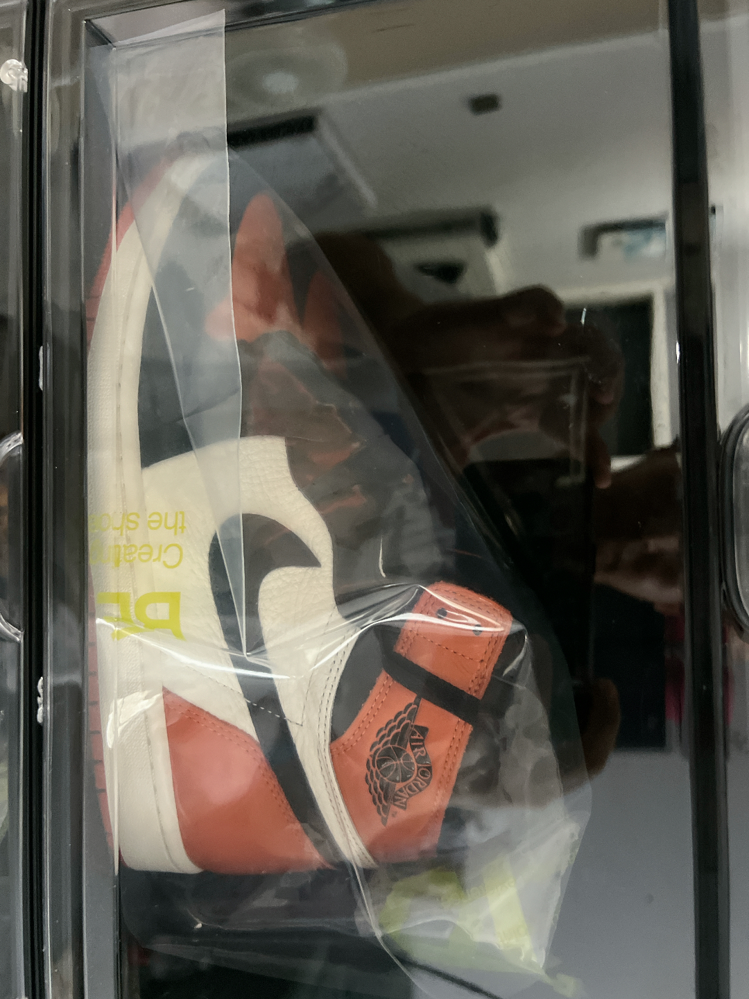 custom review-Jordan Air Jordan 1 Slip-resistant Abrasion-resistant High Top Vintage Basketball Shoes Unisex White Black Orange Джордан Эйр Джордан 1 Противоскользящий Устойчивый к износу Высокий Топ Винтажные Баскетбольные Кроссовки Унисекс Белый Черный Оранжевый