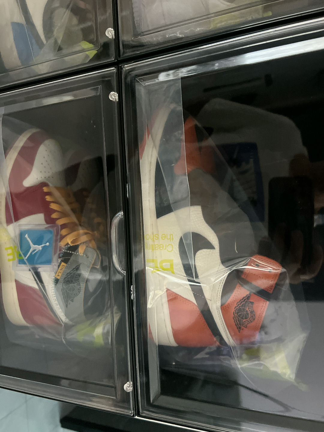 custom review-Jordan Air Jordan 1 Slip-resistant Abrasion-resistant High Top Vintage Basketball Shoes Unisex White Black Orange Джордан Эйр Джордан 1 Противоскользящий Устойчивый к износу Высокий Топ Винтажные Баскетбольные Кроссовки Унисекс Белый Черный Оранжевый