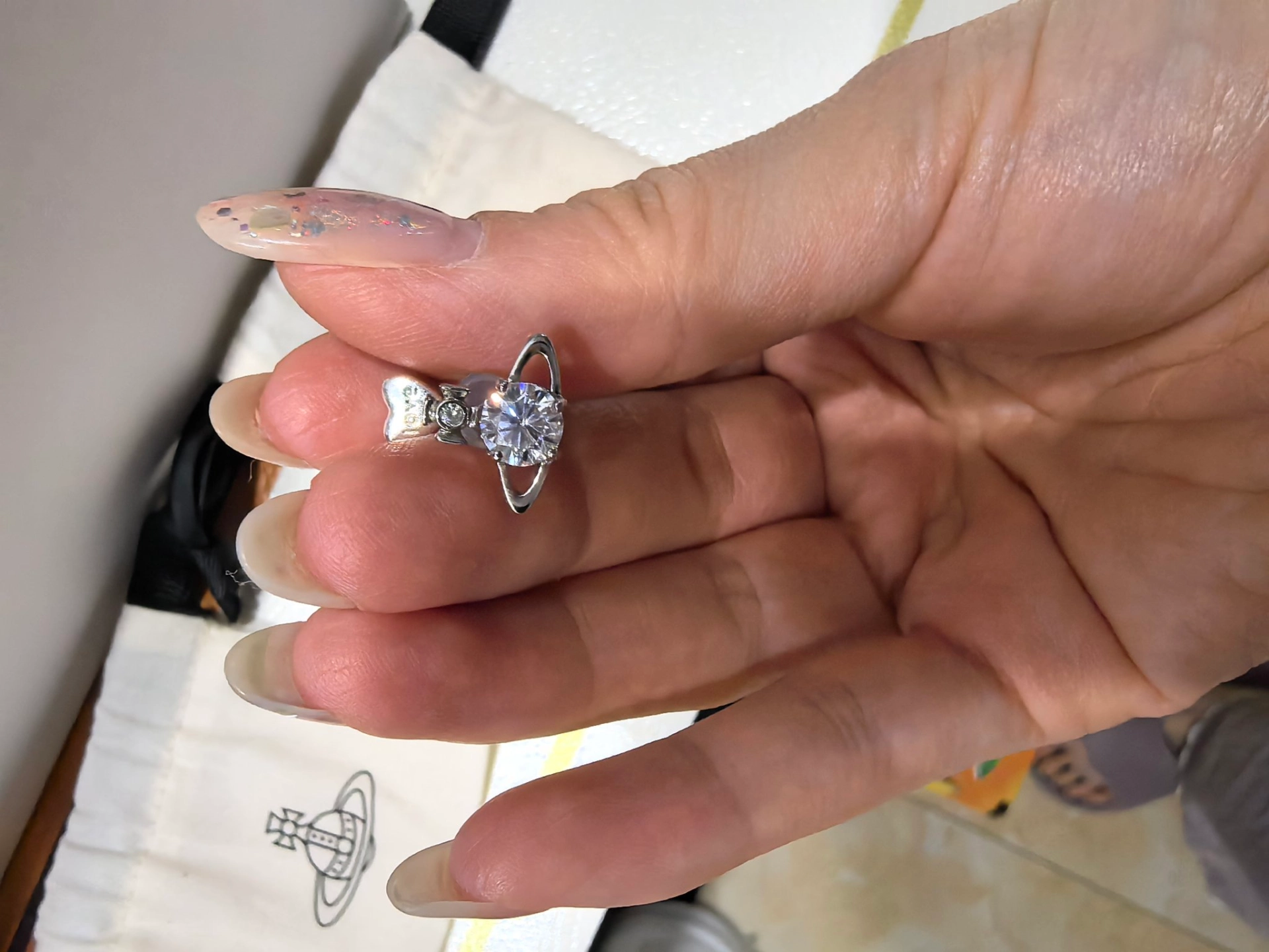 custom review-Вивьен Вествуд Брасс Серьги Женские Серебряные