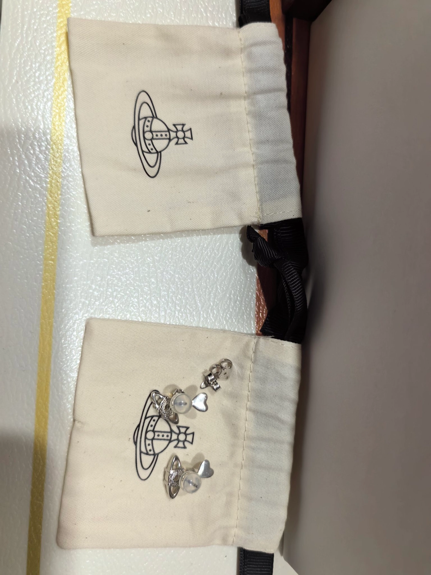 custom review-Вивьен Вествуд Брасс Серьги Женские Серебряные