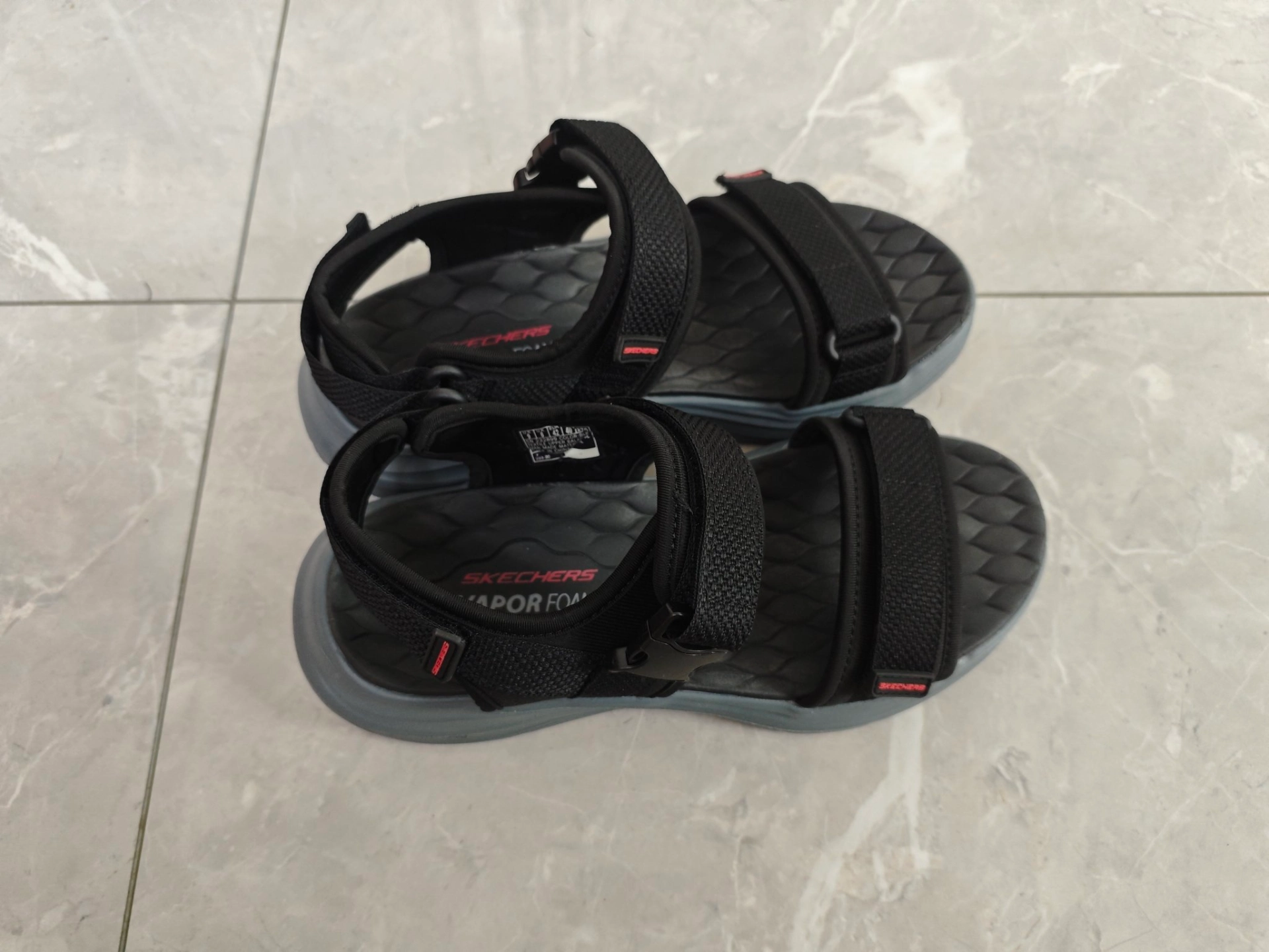 custom review-Skechers Пляжные сандалии Мужские Черные