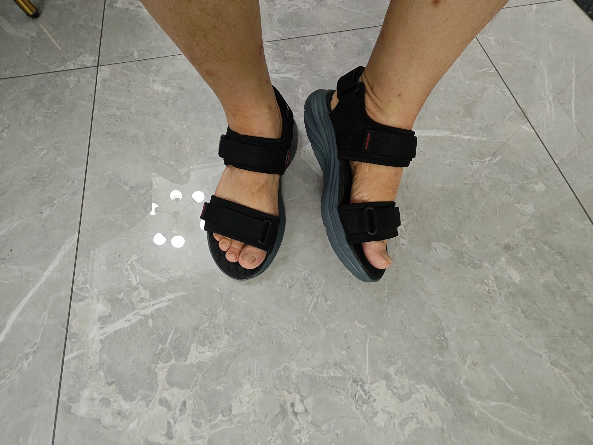 custom review-Skechers Пляжные сандалии Мужские Черные