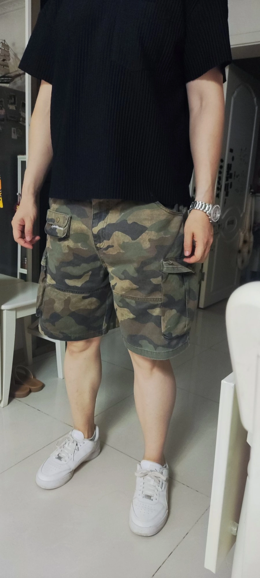 custom review-UNTILWERICH Рабочая одежда Камуфляж Шорты Унисекс Повседневный И Универсальный