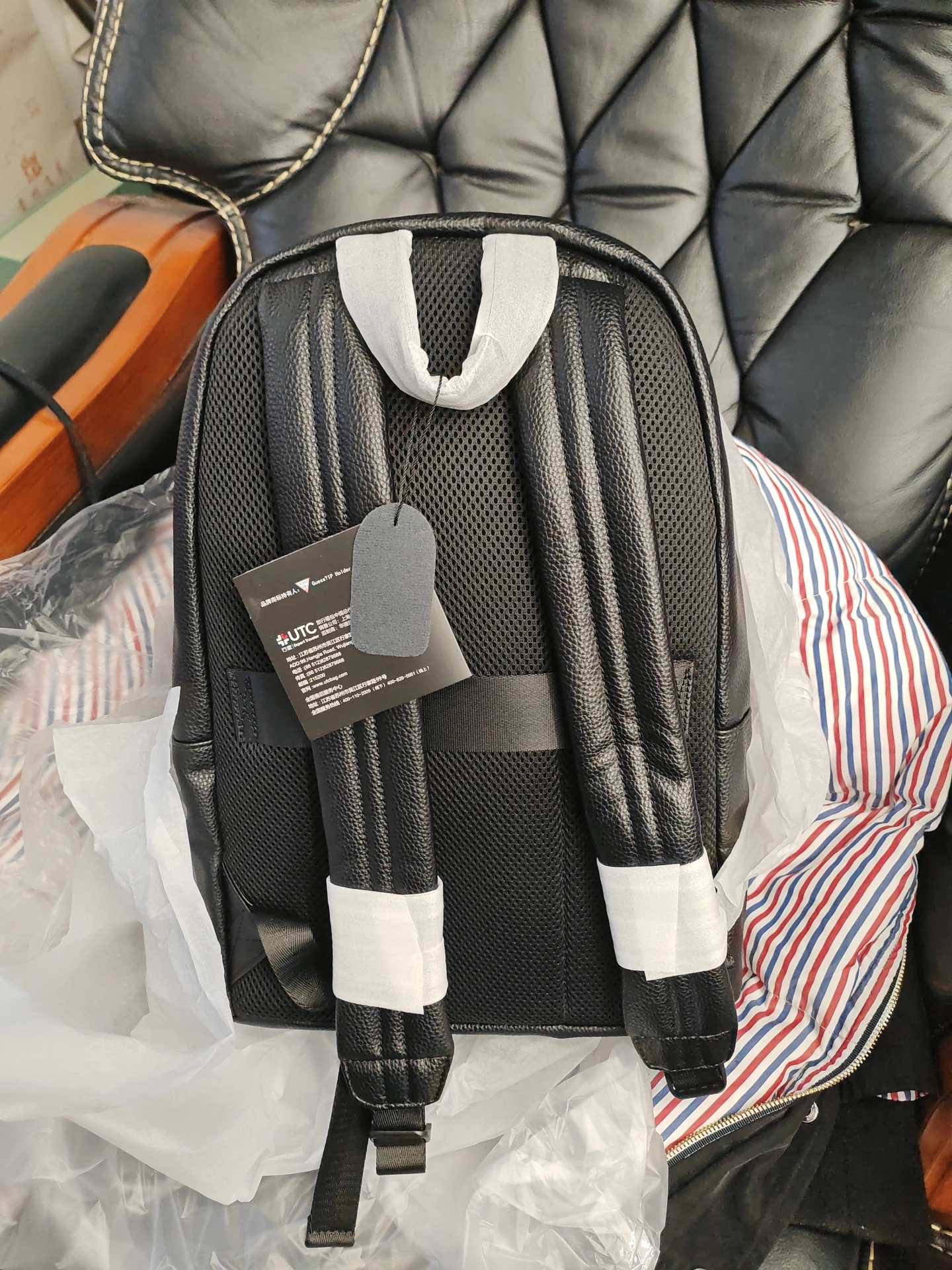 custom review-GUESS Синтетическая кожа Студенческий рюкзак из кожи Легкий Рюкзак для путешествий Рюкзак для ноутбука Стандартный Унисекс