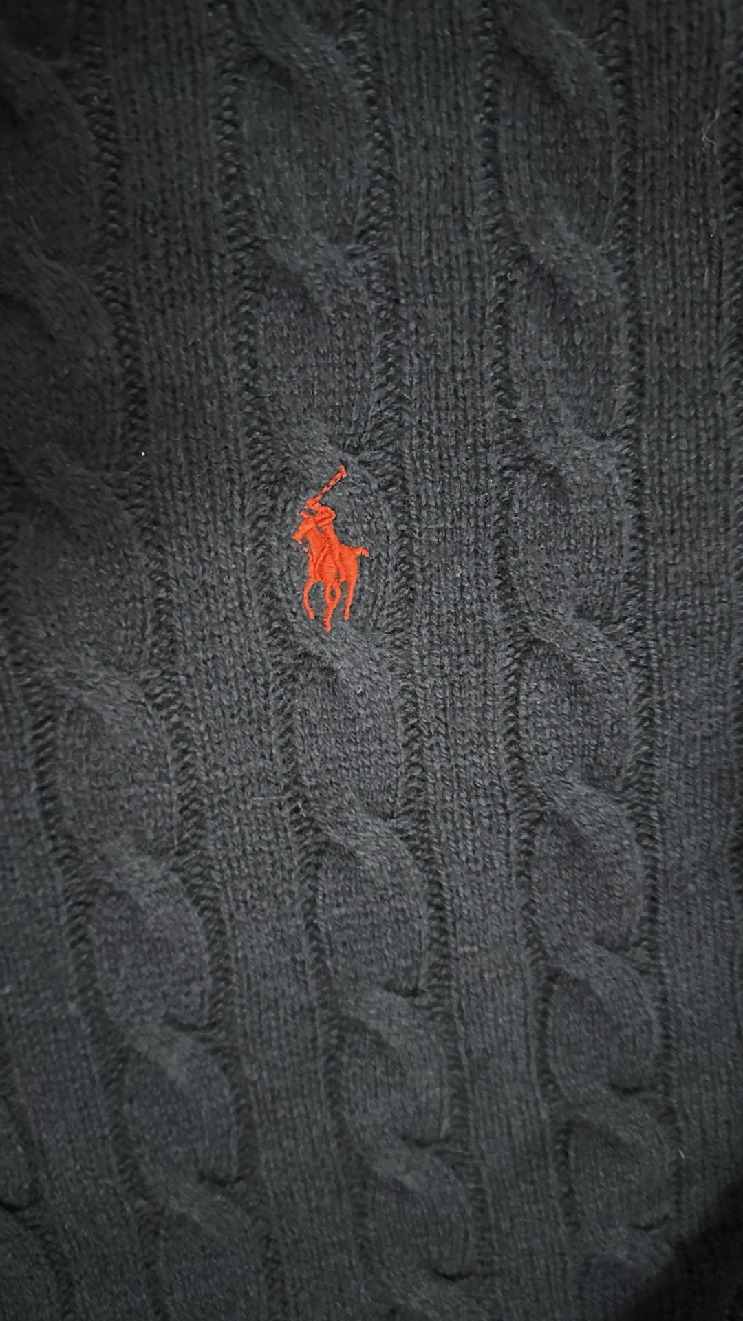 custom review-Polo Ralph Lauren FW22 Кашемир Свитер Мужской Темно-синий
