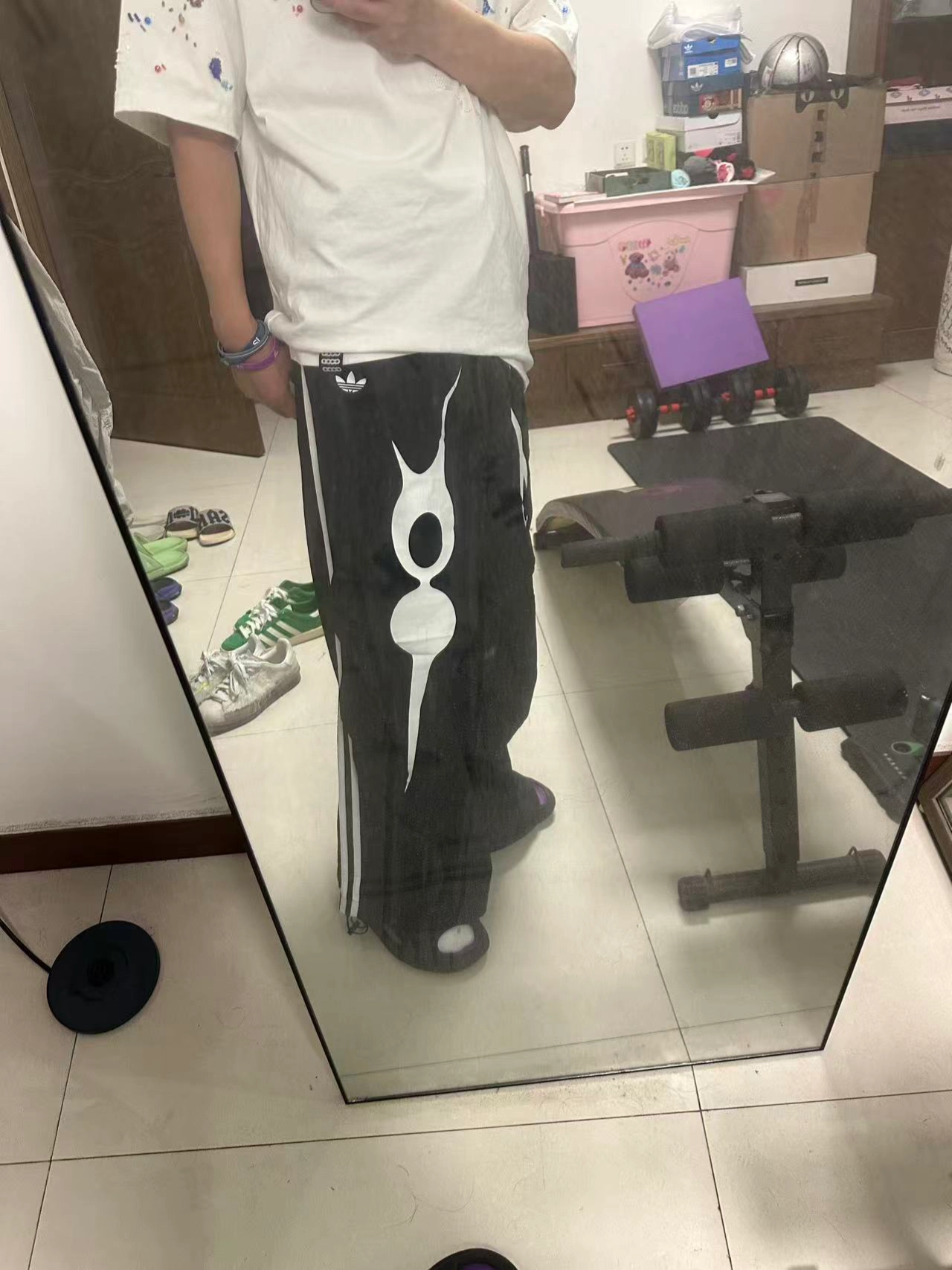 custom review-Adidas Originals x OFFGOD Track SS25 Casual Pants Unisex Black Adidas Originals x OFFGOD Track SS25 Повседневные брюки Унисекс Черный