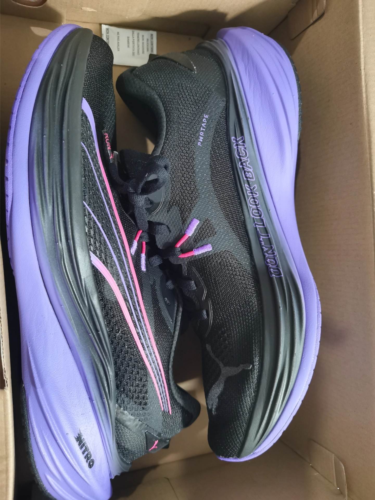 custom review-PUMA Deviate NITRO 3 Износостойкие Низкие Беговые Кроссовки Мужские Черные