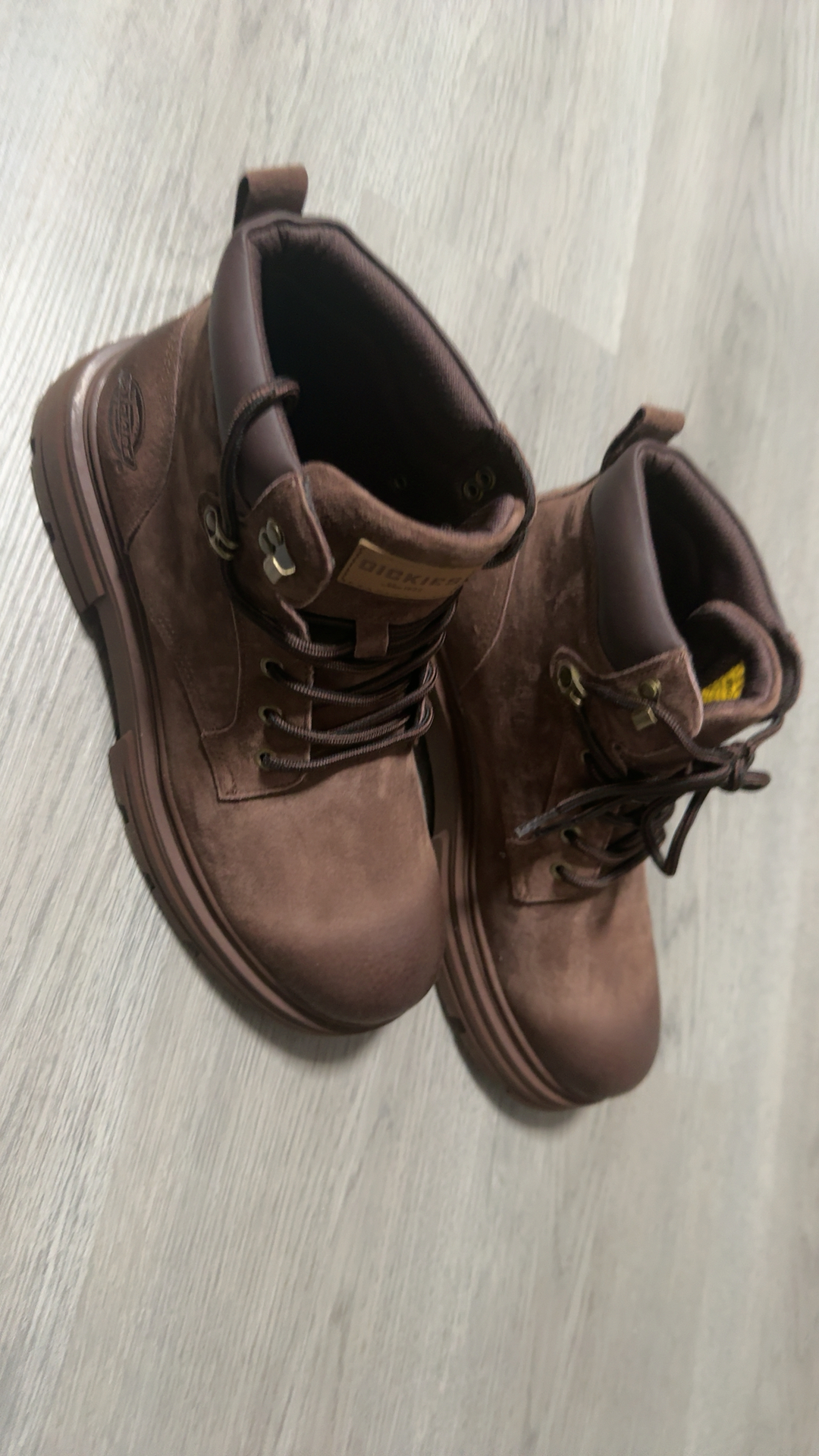 custom review-Dickies Короткий MID Голень Мартин Boot Мужской Стиль Майярд Коричневый